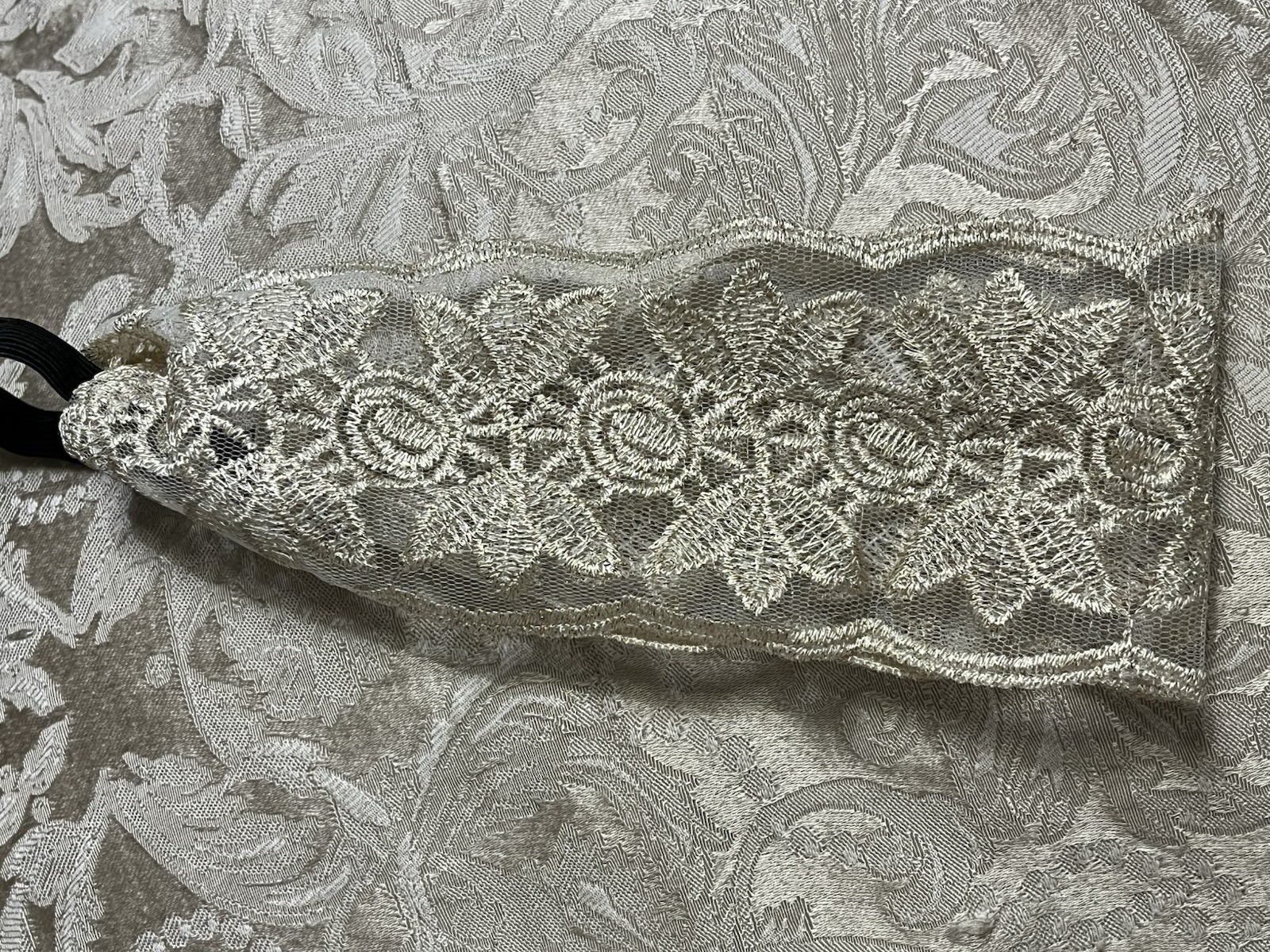 Women Lace Headband Stretch Hairband Elegant Wide Headwrap
