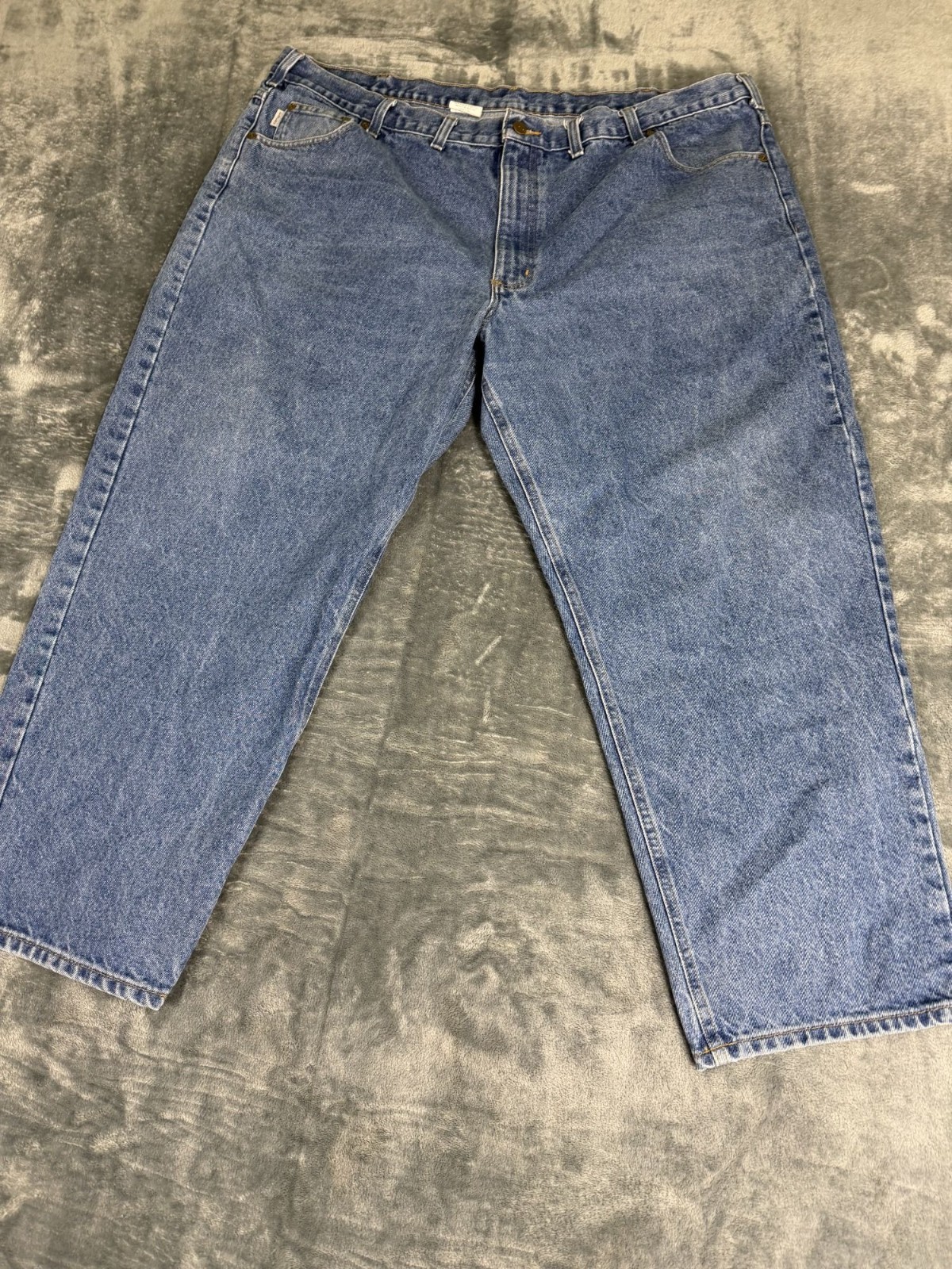 Carhartt Mens Relaxed Fit Blue Denim Jeans B17 DST 48×28