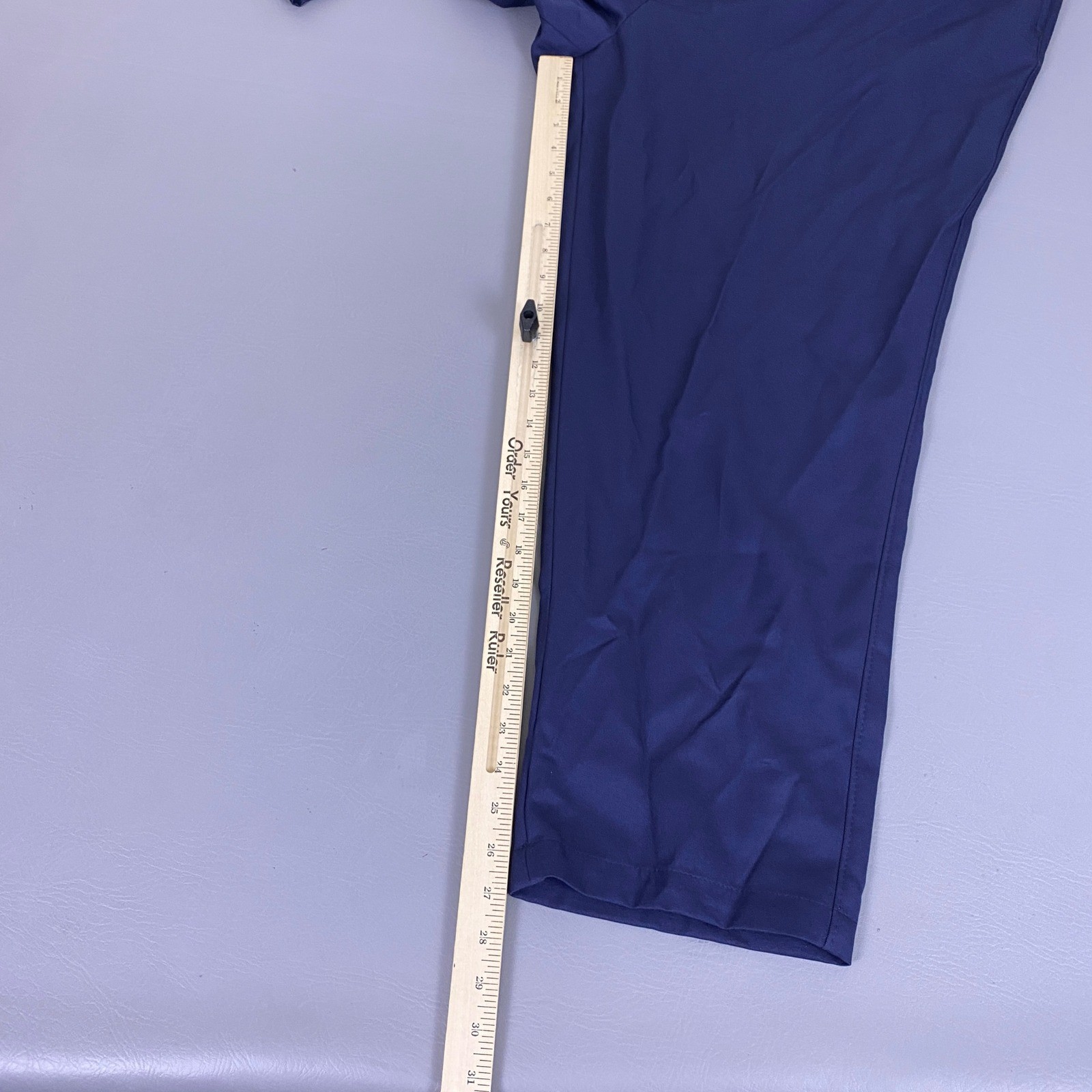 Oak Hill Dress Slacks Men’s 48×28 Big and Tall DXL Navy Blue Flat Front Trousers