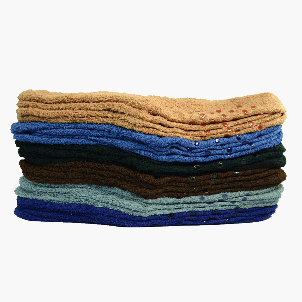 6 Pairs Men Soft Cozy Fuzzy Socks Non-Skid Plain Solid Winter Home Slipper 10-13