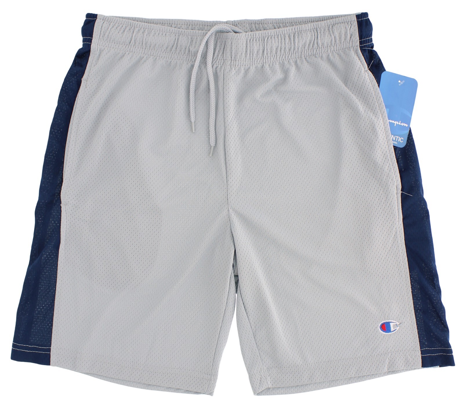Champion Men’s Basketball Workout Gym Shorts, 7.5″ Inseam, Active Mesh Striped