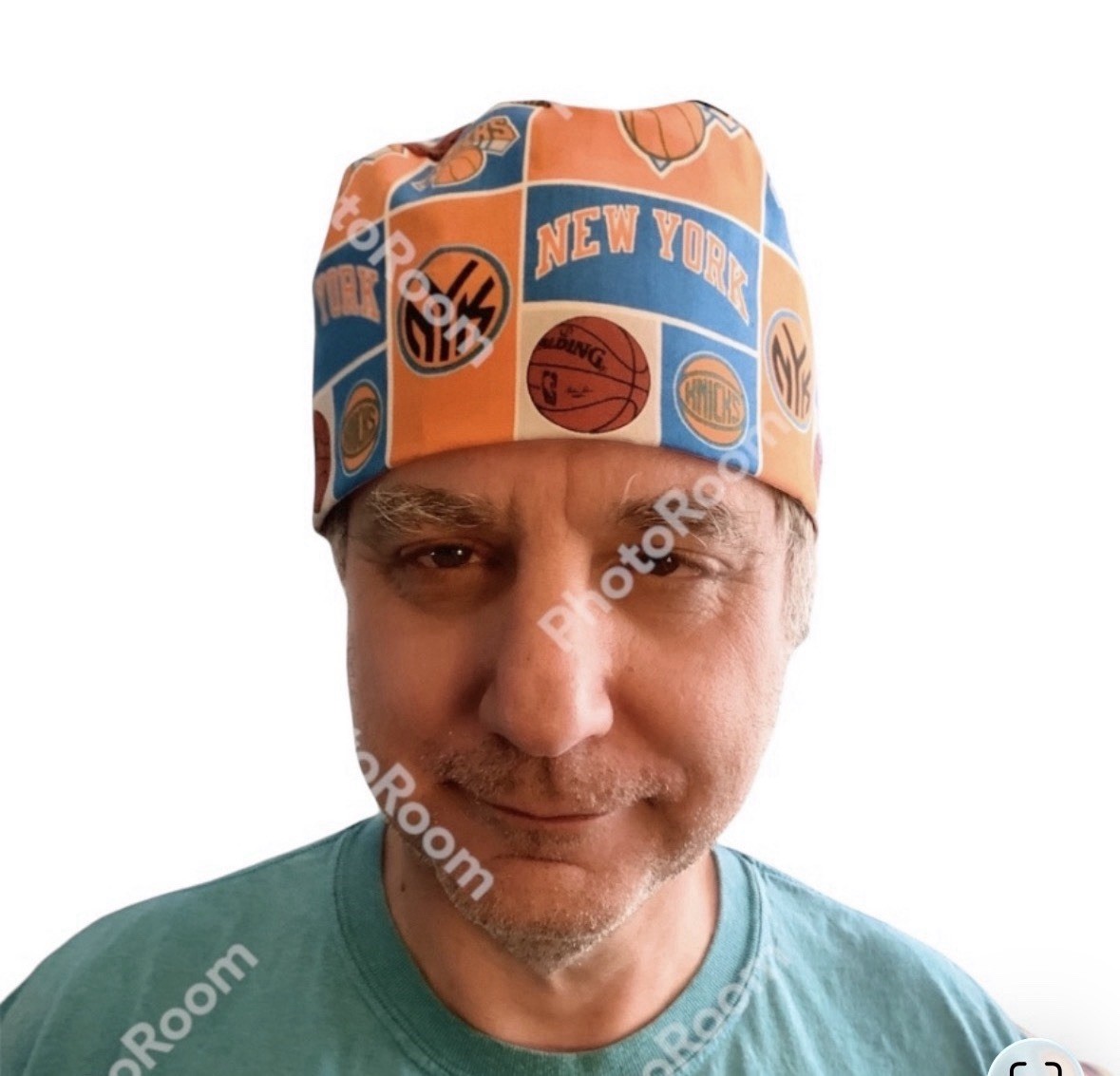Knicks Logo Scrub Cap, Doo Rag Dr Nurse Veterinarian Cotton Hand Made NWT Gift
