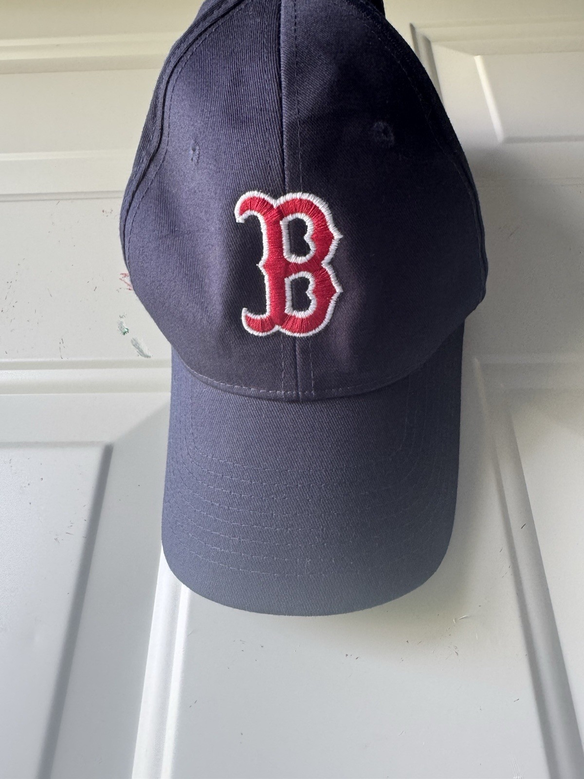Navy Red Sox B Logo Adjustable Men’s Baseball Cap Hat One Size