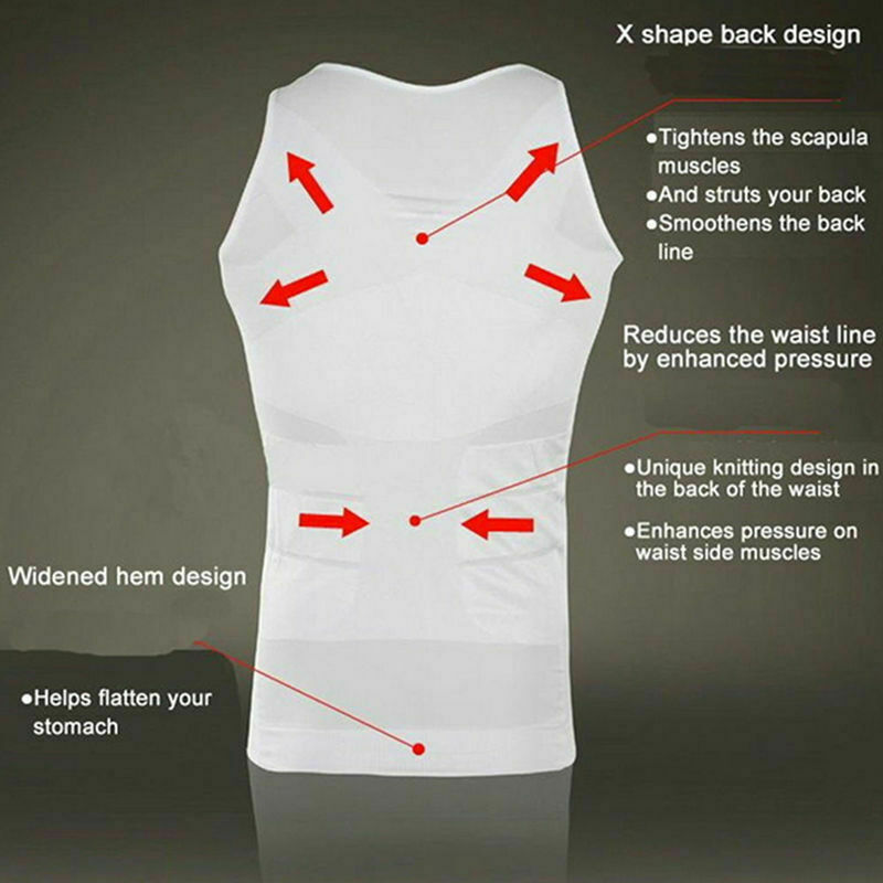 FAJAS PARA HOMBRES FAJA REDUCTORA DE HOMBRE MEN BODY SHAPER ABDOMEN CONTROL TANK