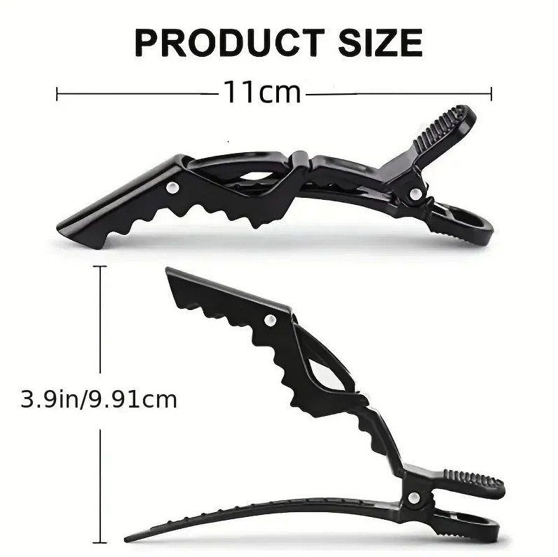 5 PCS Plastic Alligator Hair Clips Non-Slip Hairpins Salon Styling Tool – NEW