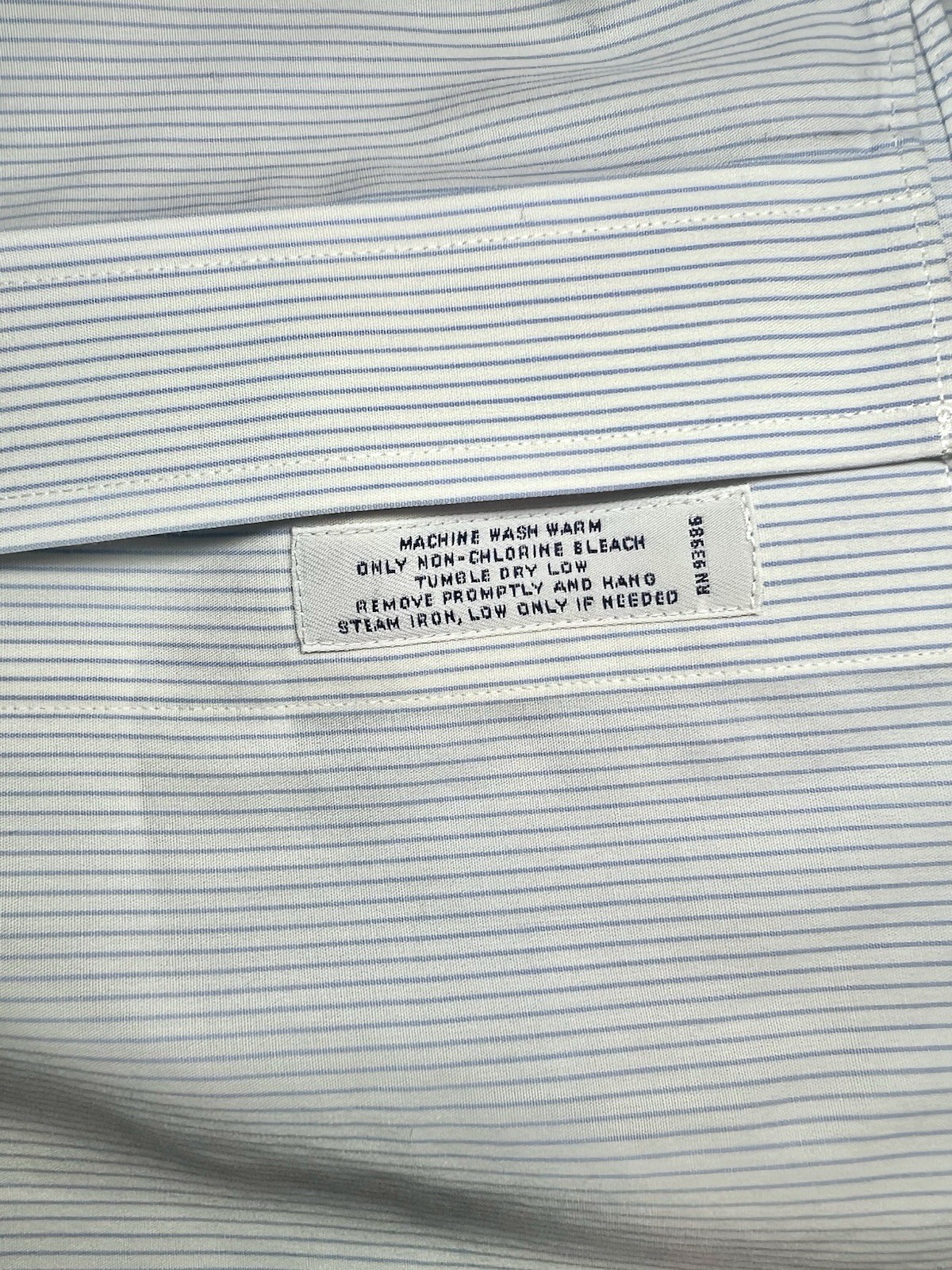 Brooks Brothers Men’s 16.5‑32 Regent Non Iron Supima Cotton Blue Stripe Shirt