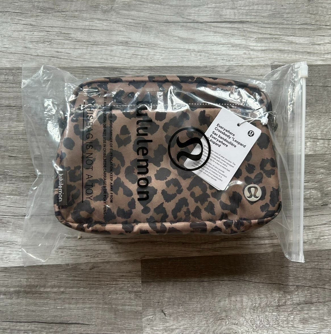 Lululemon Everywhere Crossbody Bag Leopard Print New With Tags 2L
