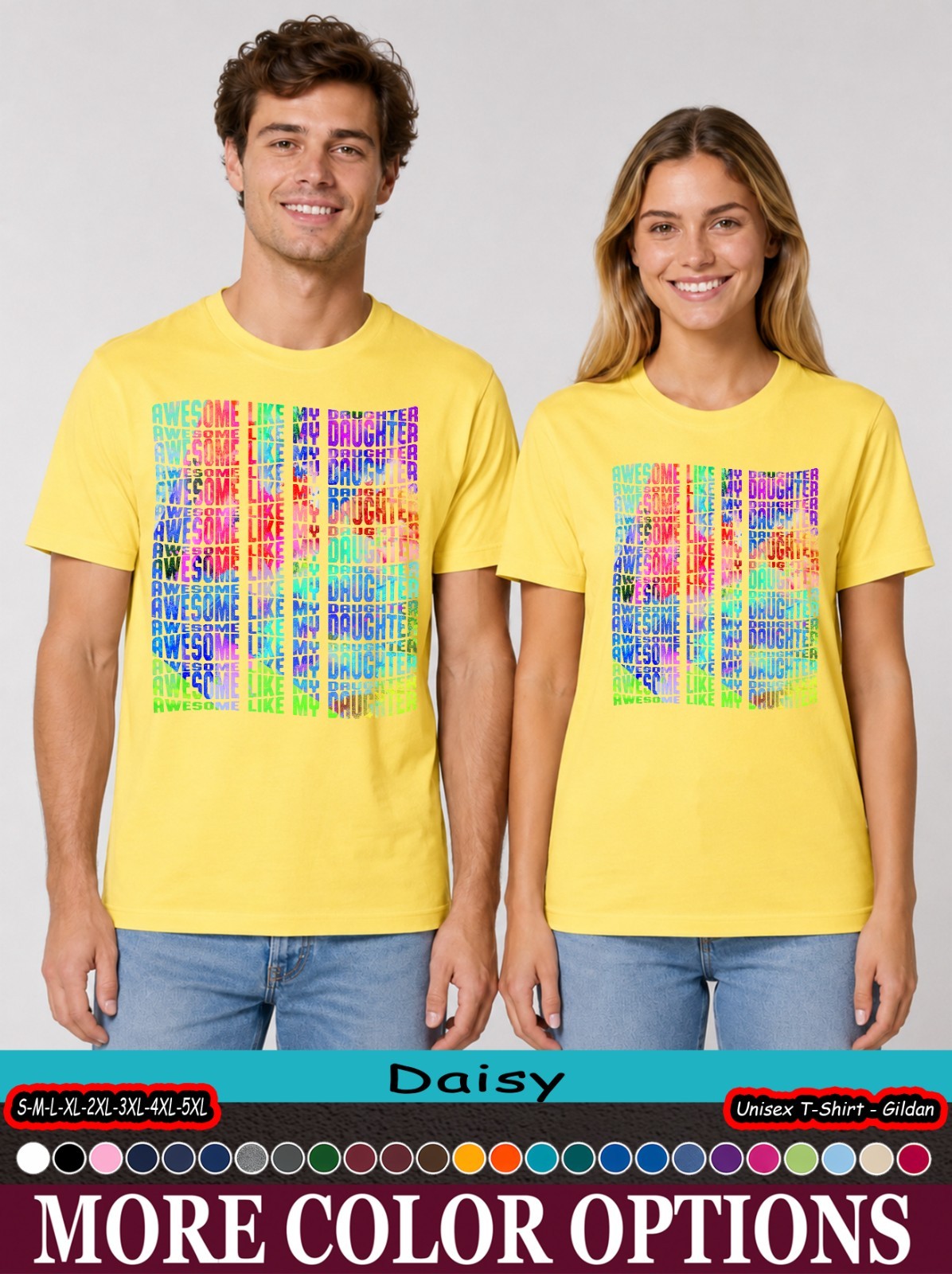 Awesome Like My Daughter Shirt, Proud Dad Father’s Day Gift T-Shirt