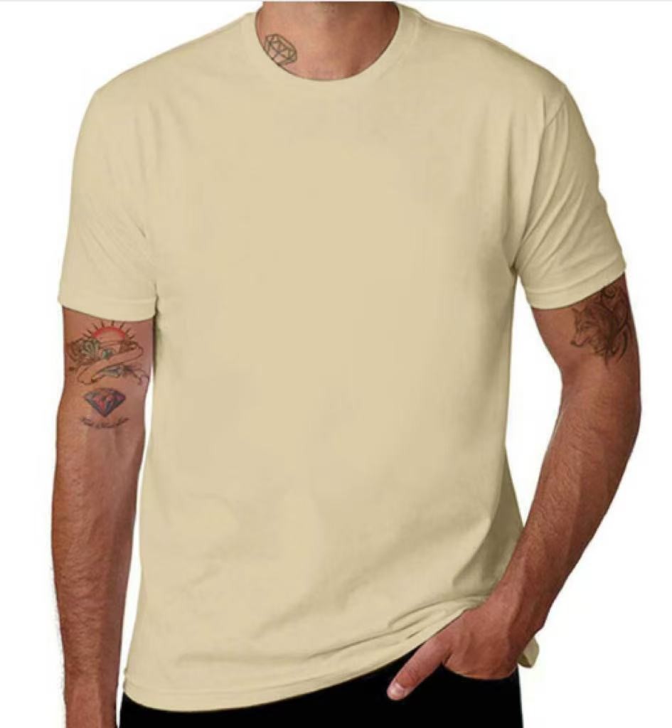 100% Cotton T-Shirt Unisex Men’s Basic Plain Blank Crew Tee Tops Adult Shirts