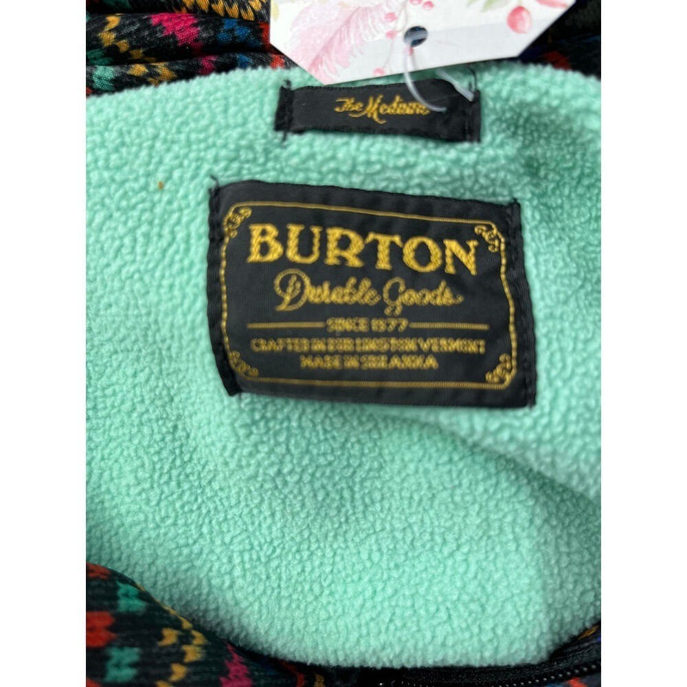 Burton Women’s M Medium Patterned Full-Zip Hoodie Jacket with Hood