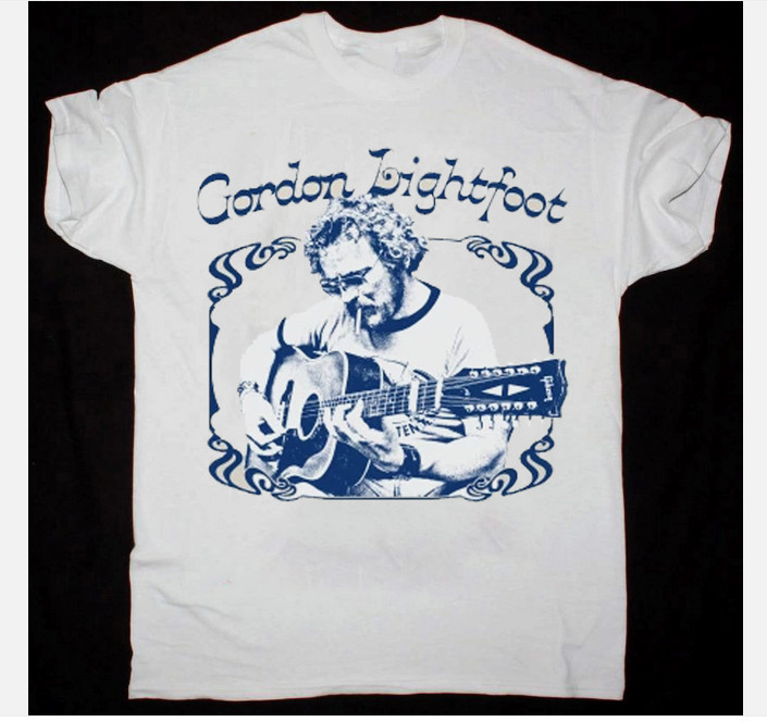 Gordon Lightfoot Retro Style Country White All Size Shirt
