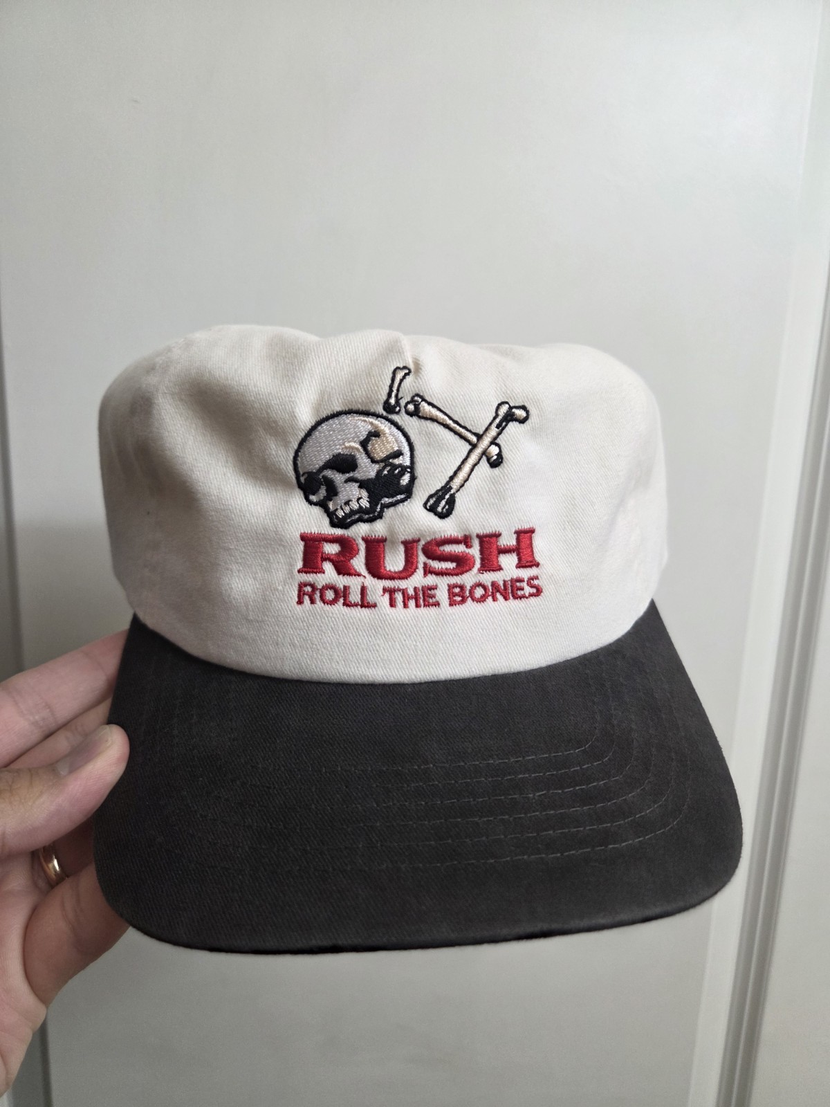 Rush Roll The Bones Snapback Hat Vintage Inspired 70s 80s 90s Retro