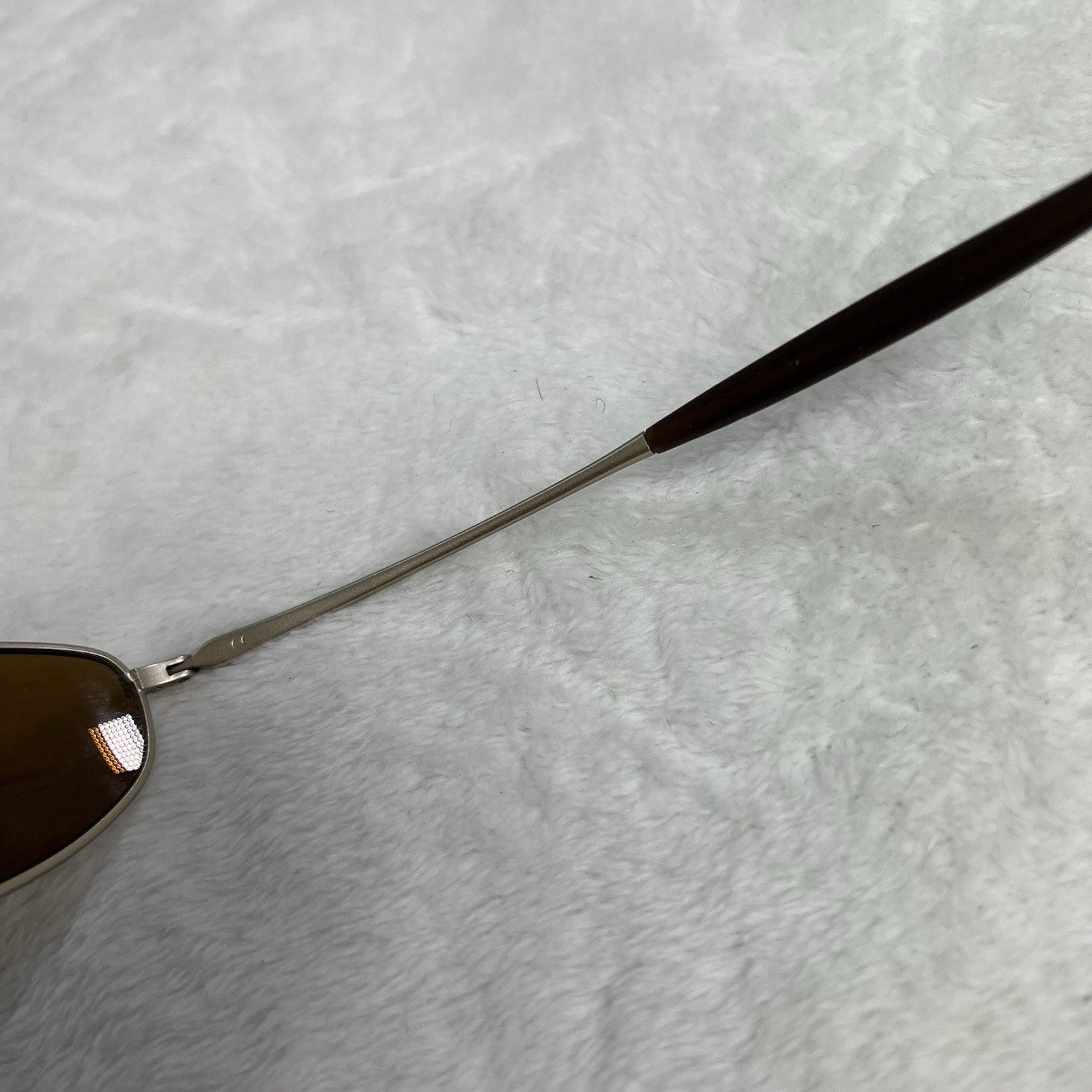 Vintage Oakley A Wire 2.0 Sunglass Gold Tan Frame Gold Brown Lenses