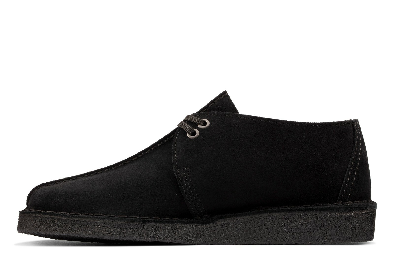 Clarks Originals Desert Trek Men’s Center Stitch Black Suede 26155486