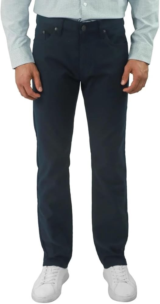 Jachs New York Men’s Straight Fit Stretch 5 Pocket Twill Pant Gray,Tan,Navy New!