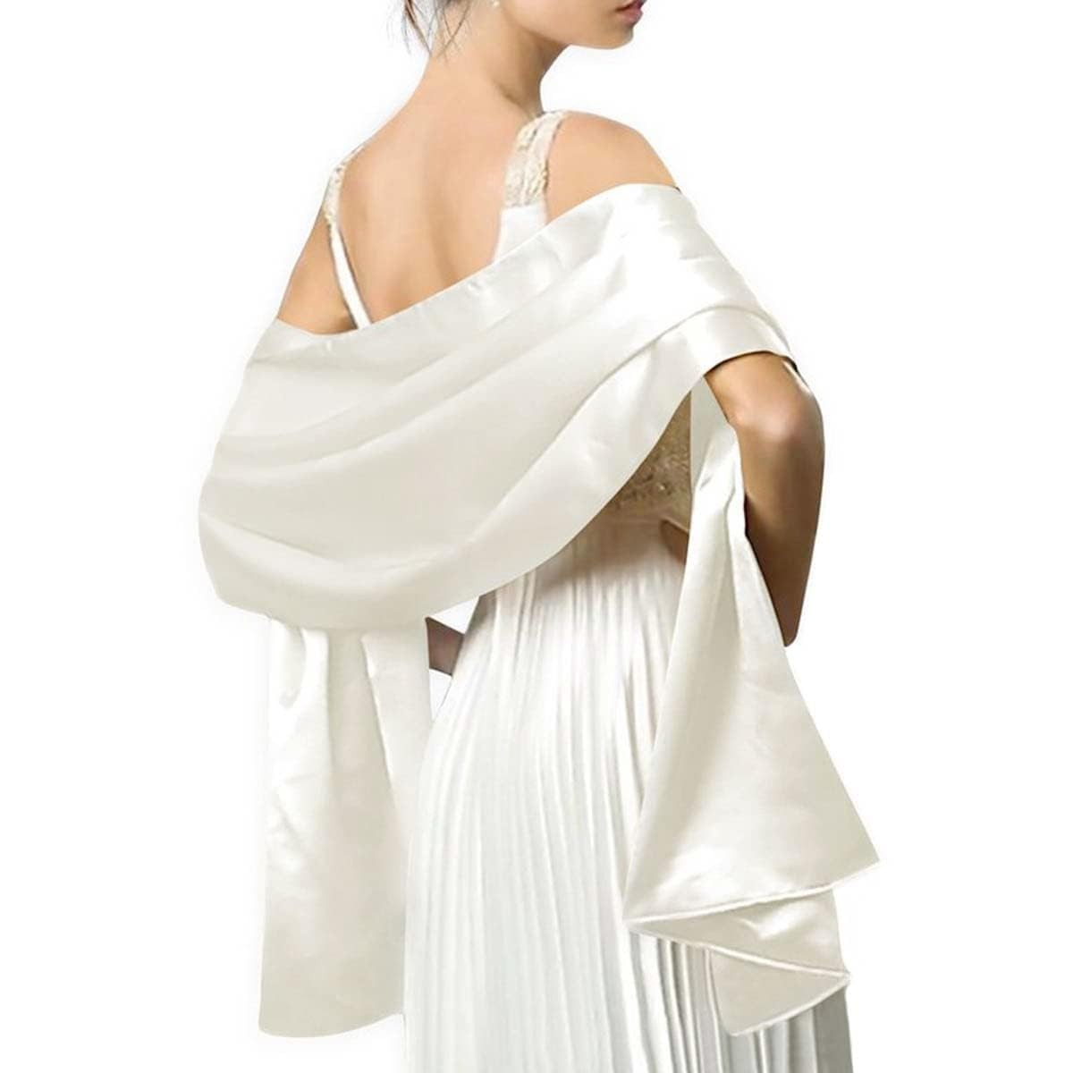 Satin Shawls and Wraps for Evening Dresses Bridal Party Special Occasion by