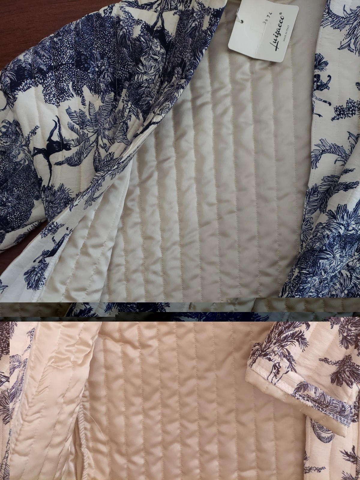 new quilted jacket Japanese design made in italy S