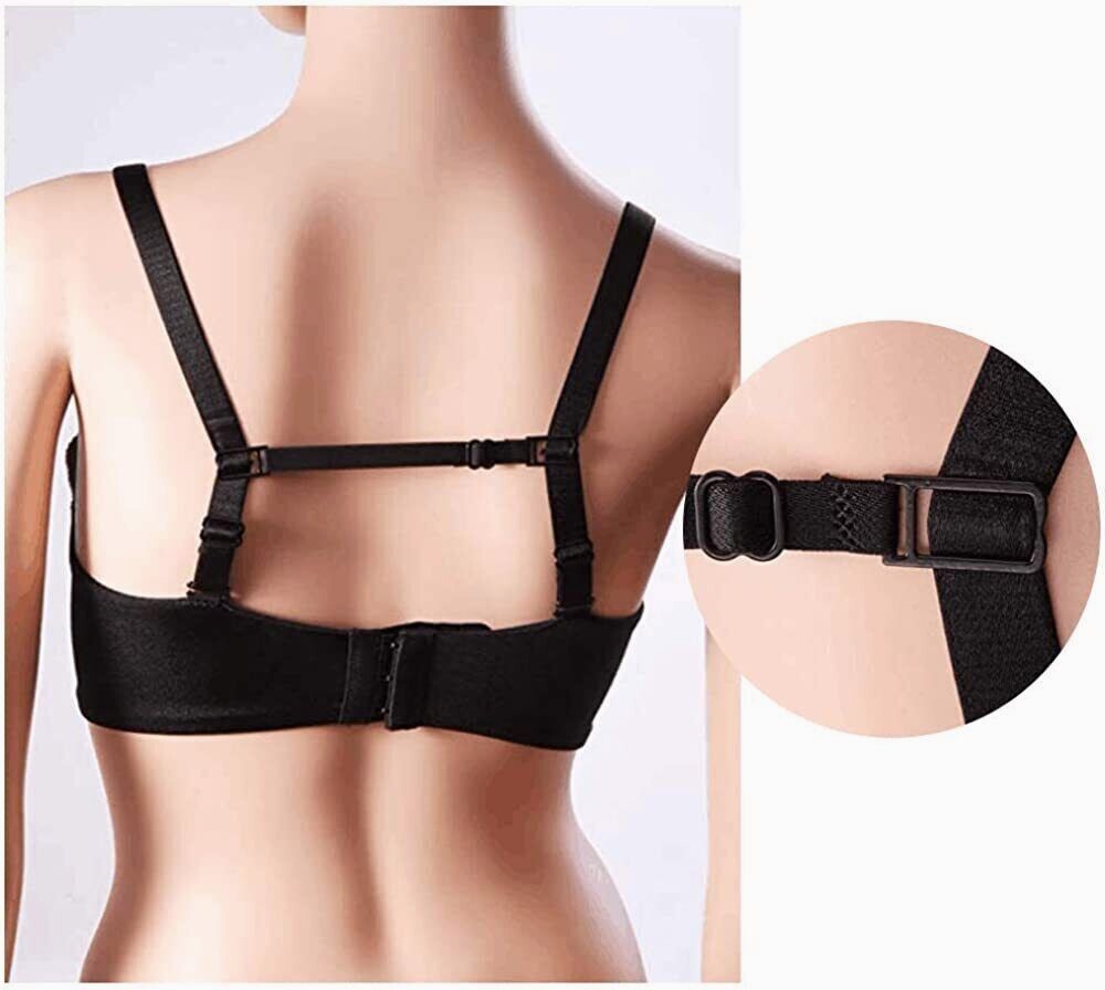 4 Pcs Anti Slip Straps Clips Holder Bra Women Non-Slip Bra Rope Back Adjustable