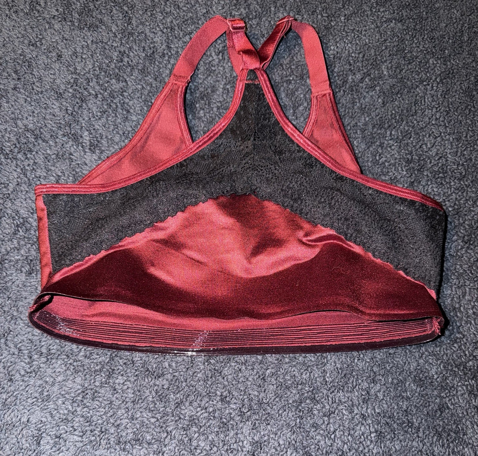 Ruby Ribbon Burgundy Sport Demiette Bra