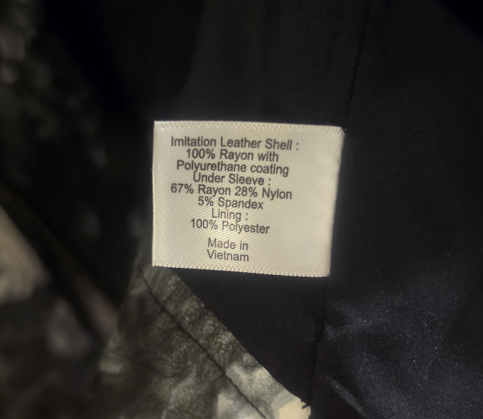Lane Bryant Faux Leather Floral Moto Jacket in Black Size 22/24 Black White