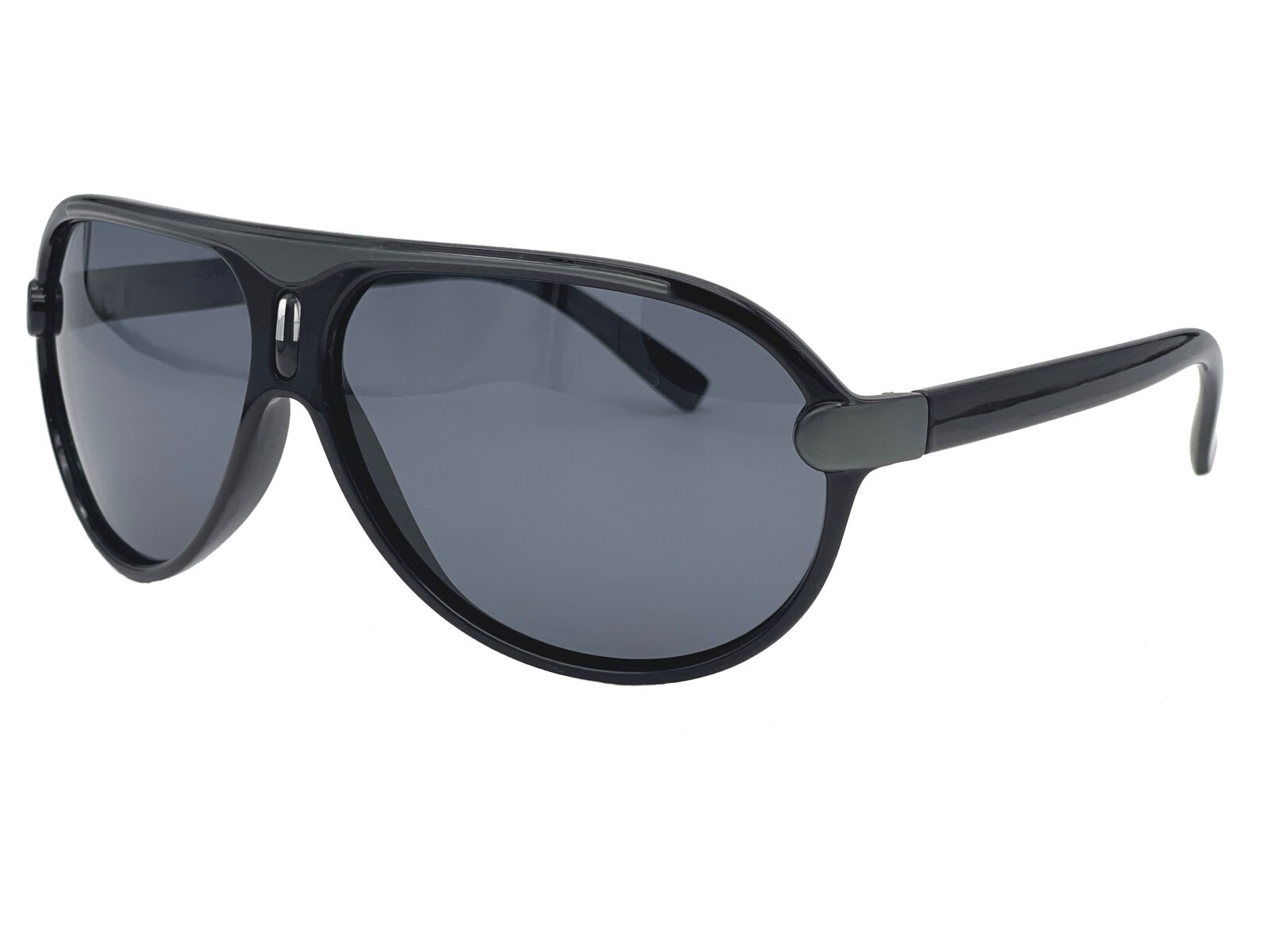 Retro 80s Fashion Polarized Vintage Black/Demi Pilot Men Women Sunglasses CRR