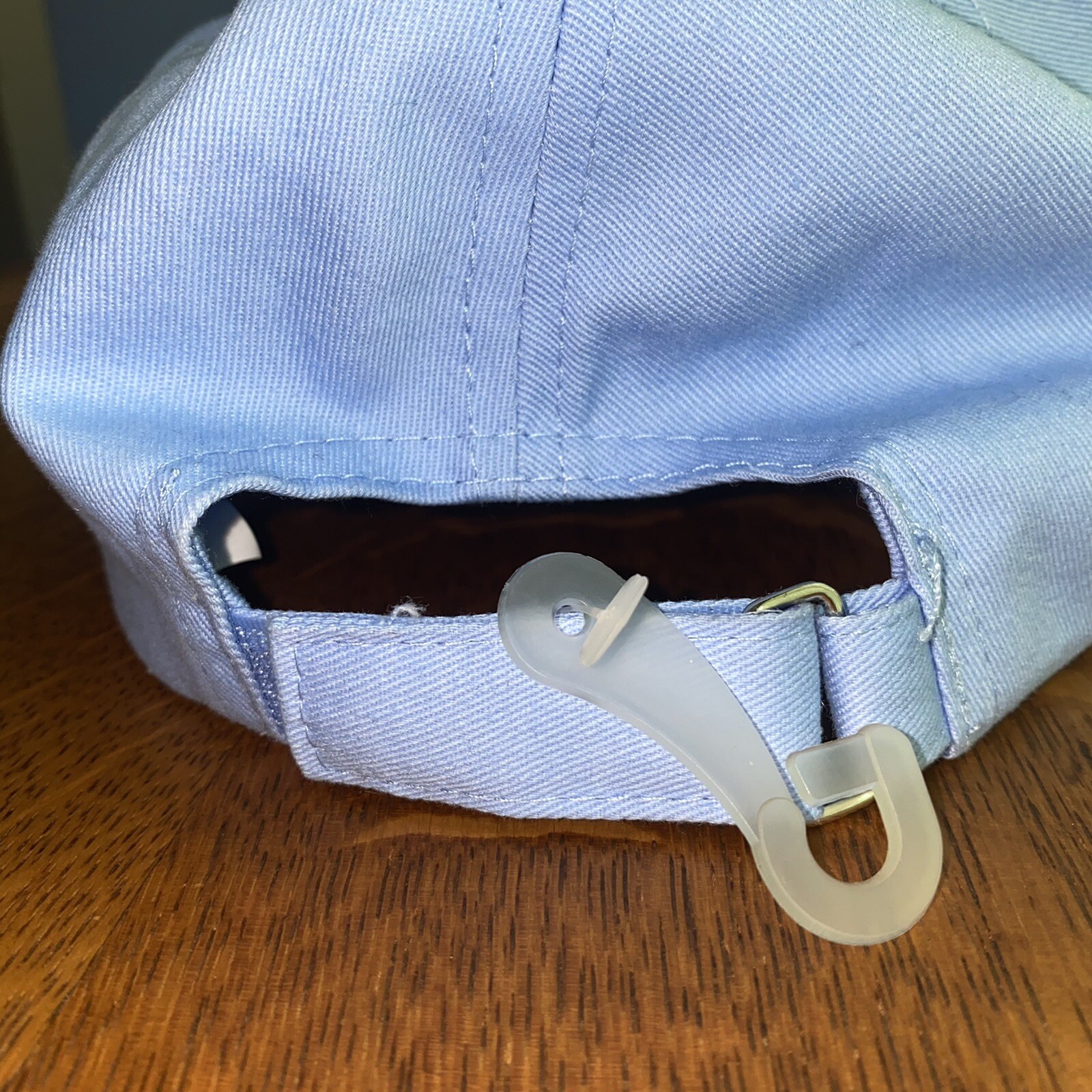 Baja Blue Ball Cap Hat Plain Adjustable Solid Color Basic OSFM Light Blue
