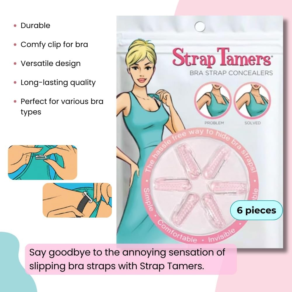 Strap Tamers – Bra Strap Holder – Bra Strap Clip – Bra Clips for Straps