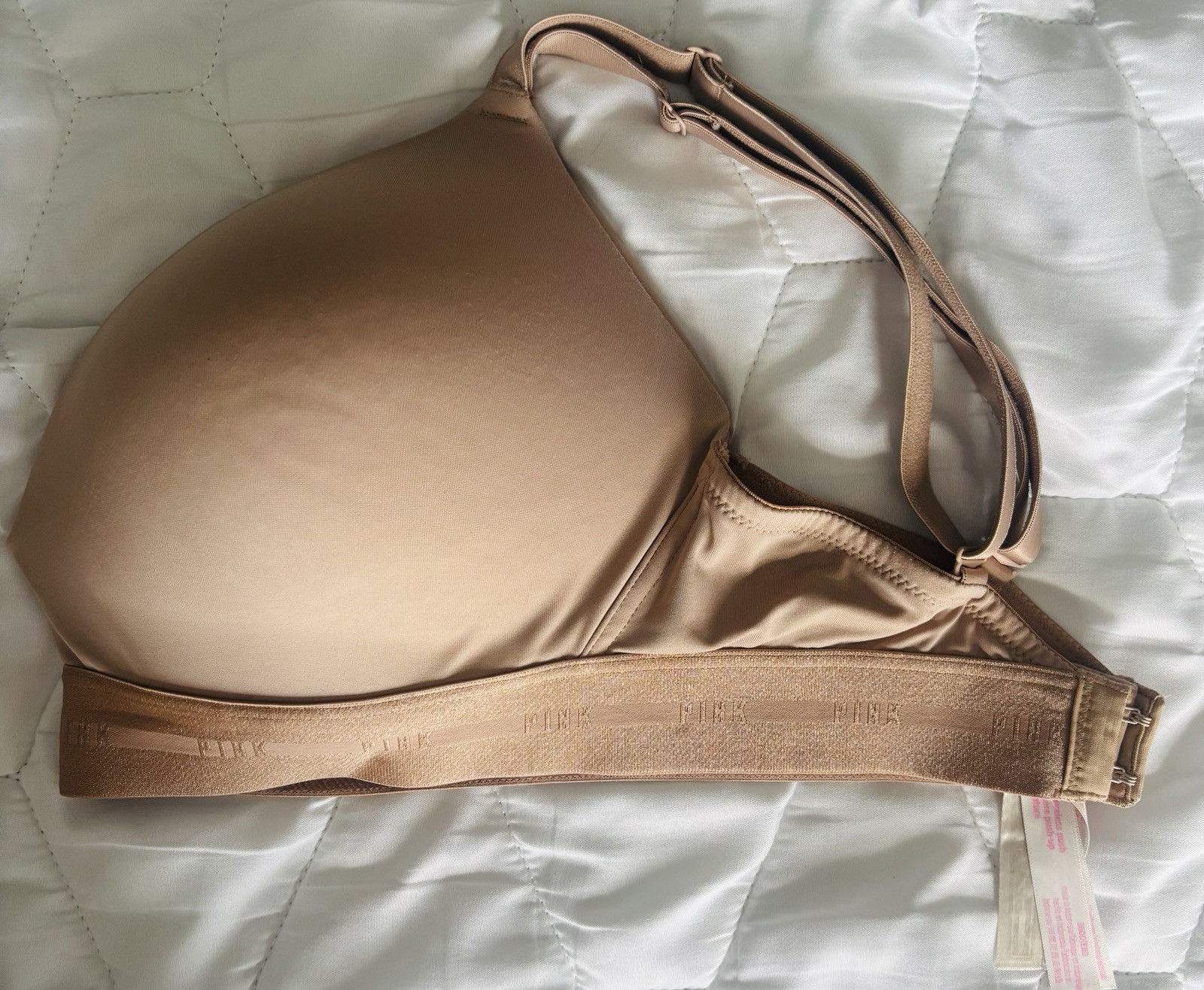 Victoria Secret Wear Everywhere Push Up Bra Tan Size 36DD