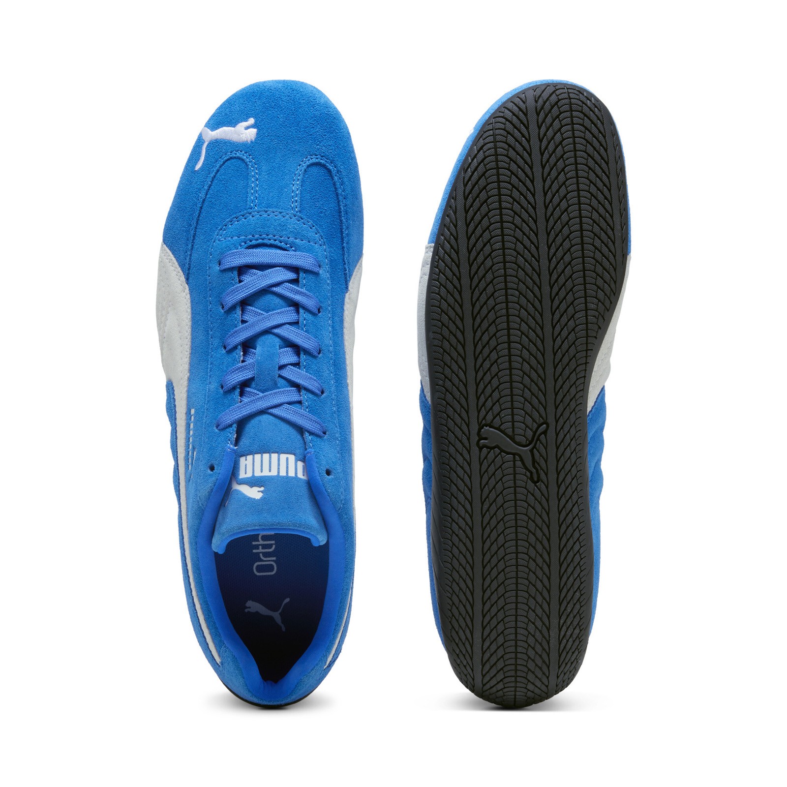 Puma Speedcat OG 39884618 Mens Blue Suede Lace Up Lifestyle Sneakers Shoes