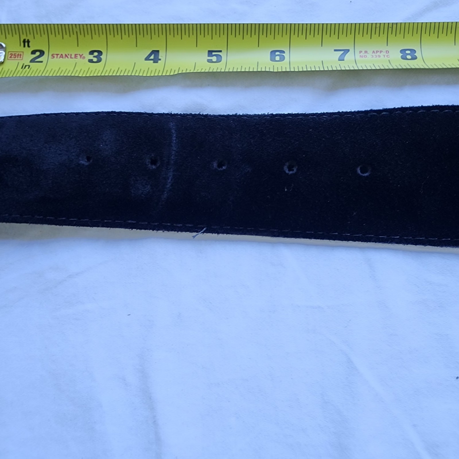 Women’s Vintage Y2K Black Elastic Stretch W/Suede Like Ends Size XL