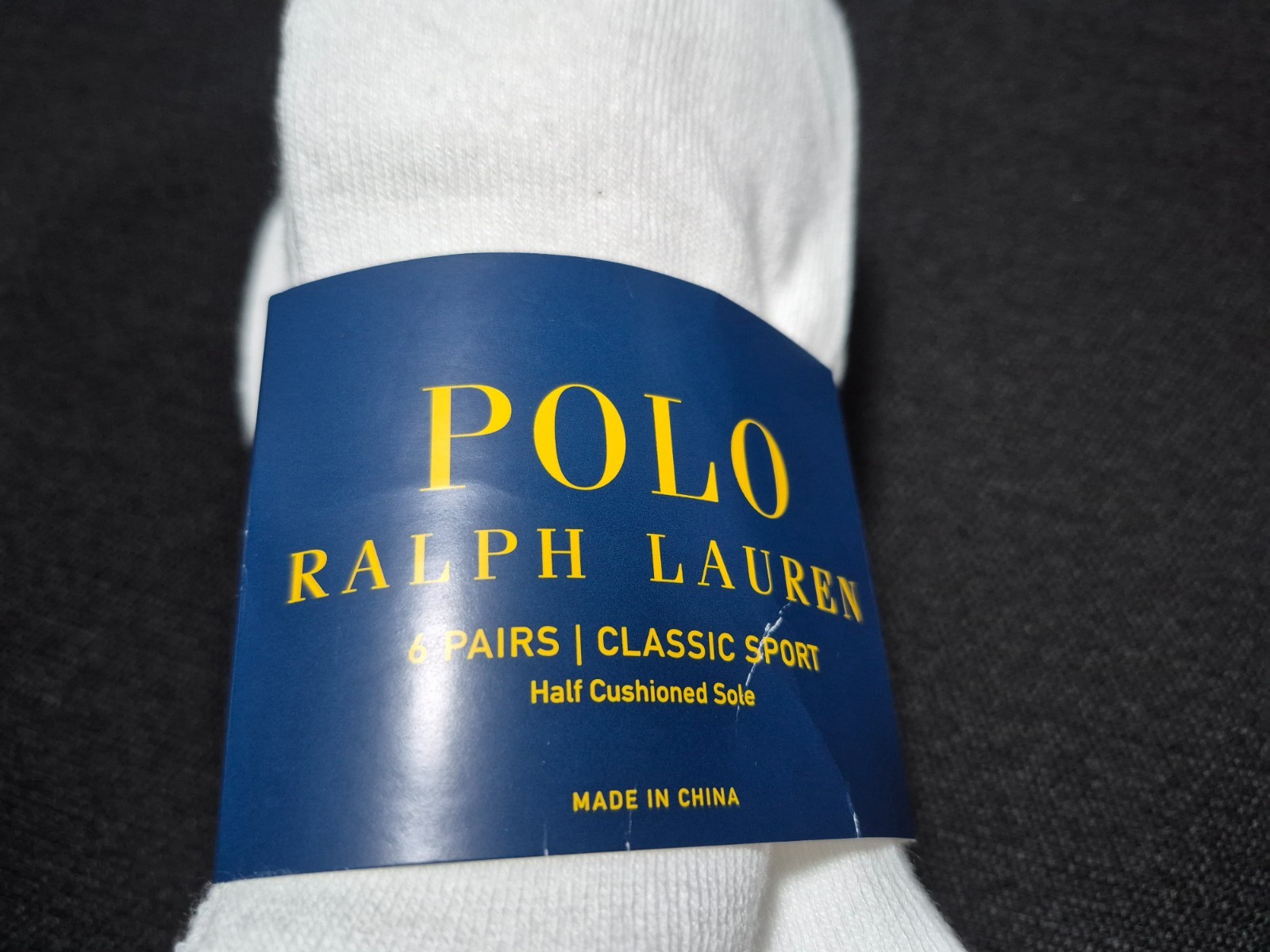 Polo Ralph Lauren Mens Quarter Cut Classic Sports Casual- Socks 6 pair SZ 6-12