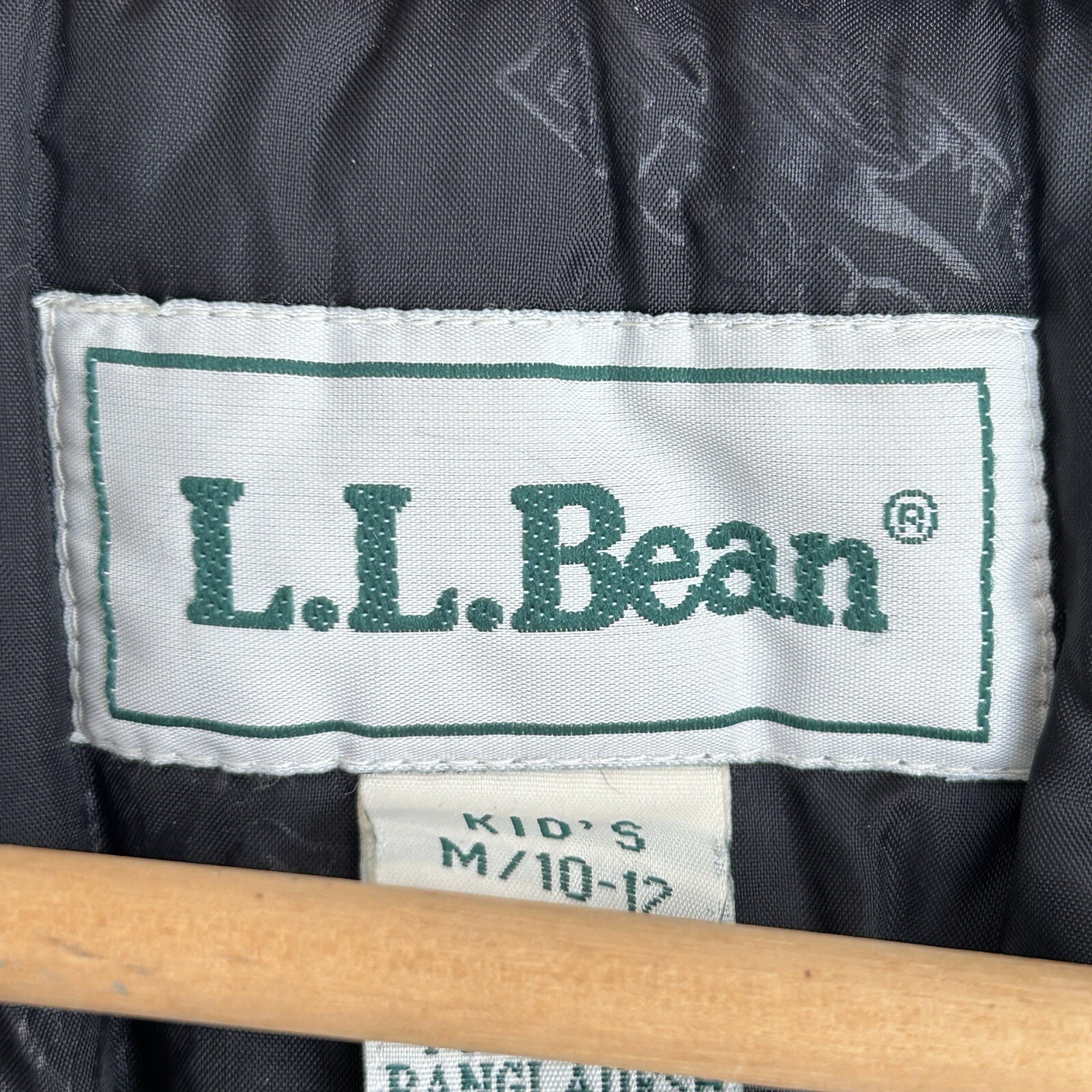 L.L. Bean Coat Boys M 10-12 Blue Winter Insulated Pockets No Hood Warm OHL18