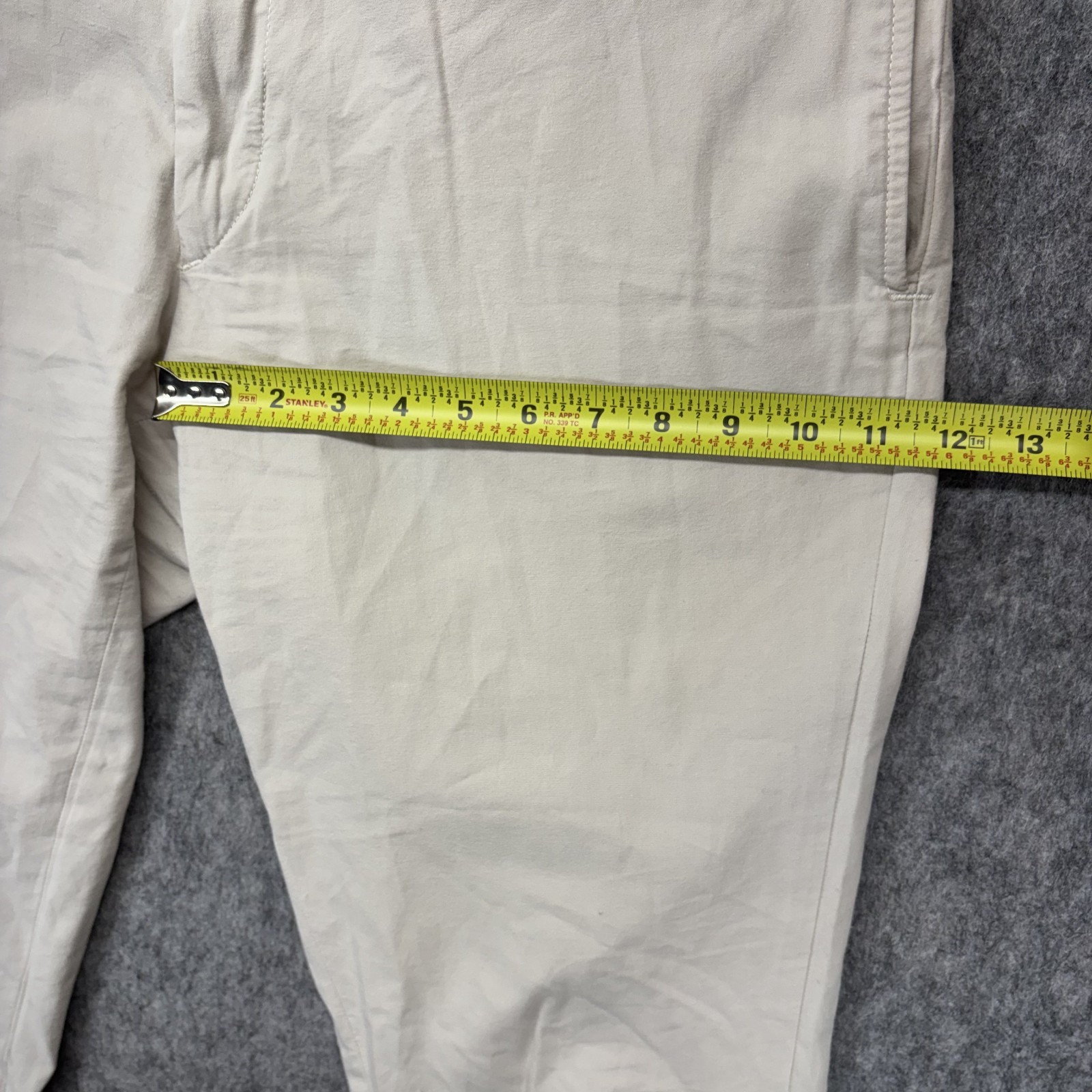 Jack Donnelly M4 Khaki Chino Pants Mens 35×29 Slim Tan Made in USA Preppy Flat