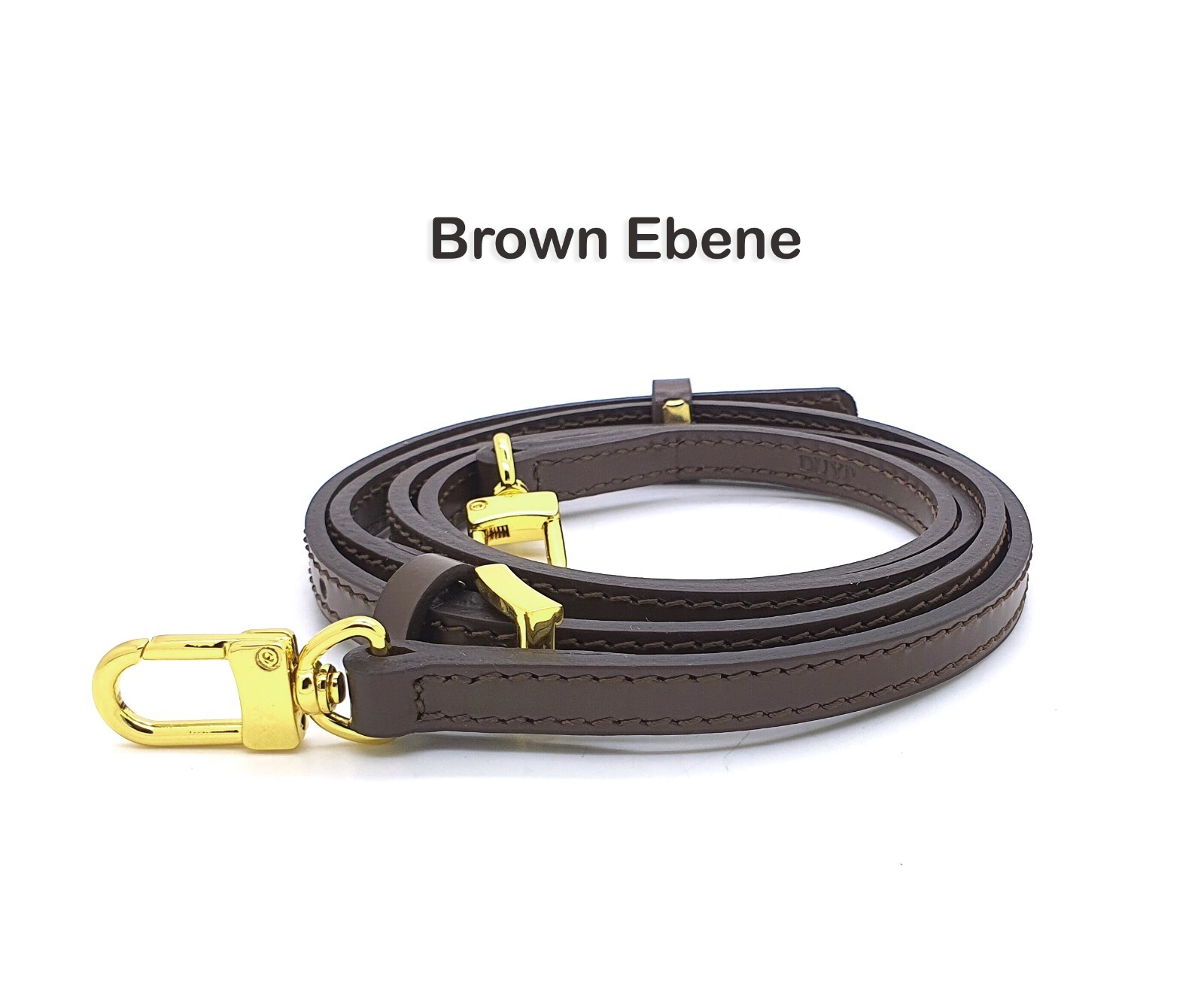Thin Adjustable Vachetta Crossbody Leather Strap for pochette accessoires bags