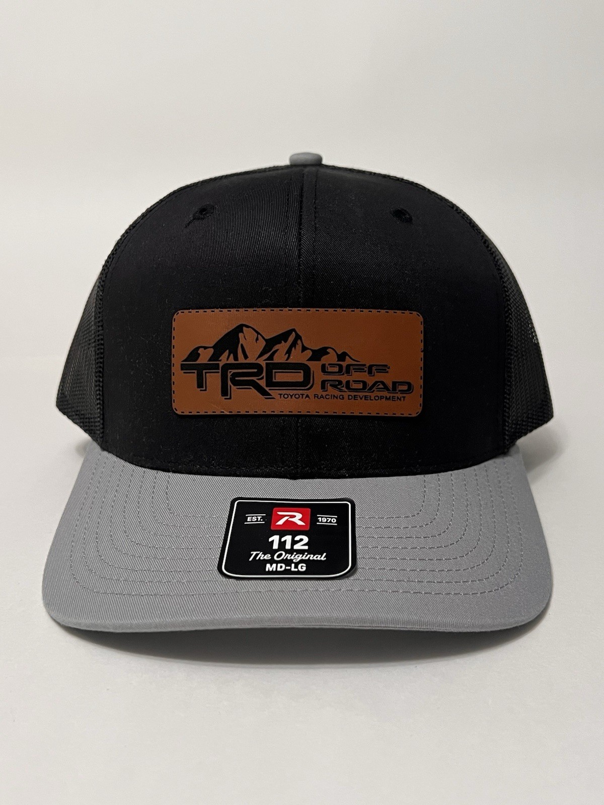 TRD Off Road Richardson 112 Trucker Hat ADJ Size MD-LG Black/Grey Colorway NWT