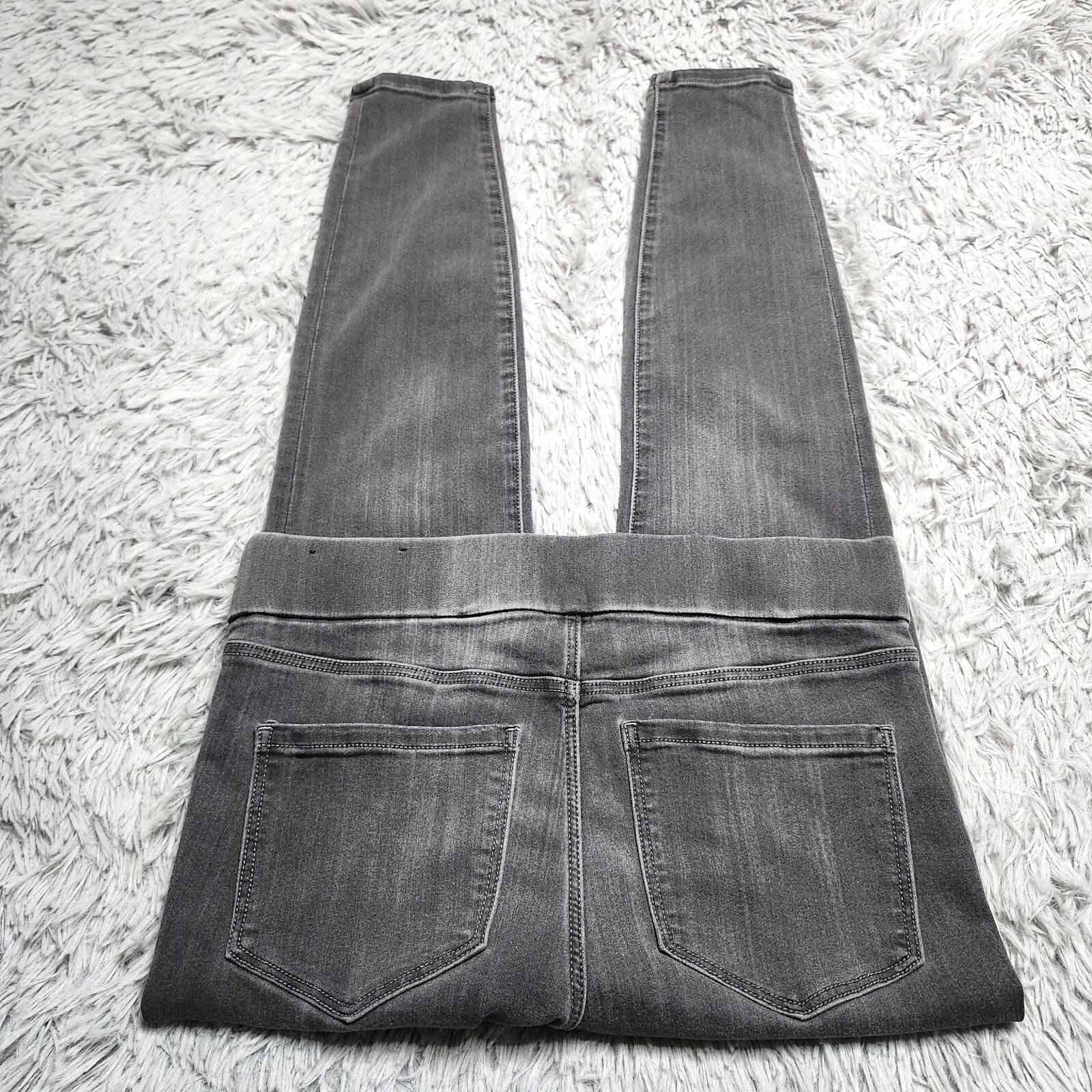 Liverpool The Skinny Pull On Jean Sz 4 / 27 Meteorite Gray Stretch Jegging Jeans