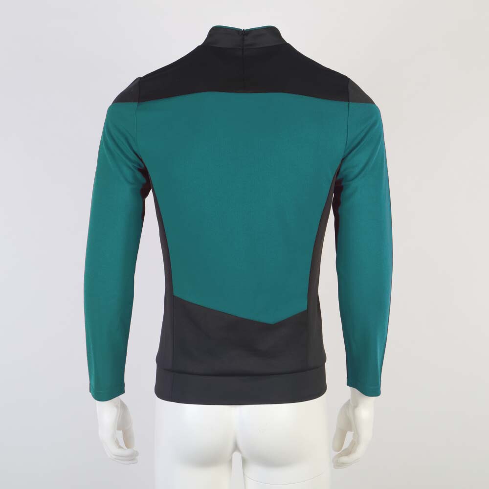 For The Next Generation Picard Red Uniforms TNG Riker Data Gold Blue Top Costume