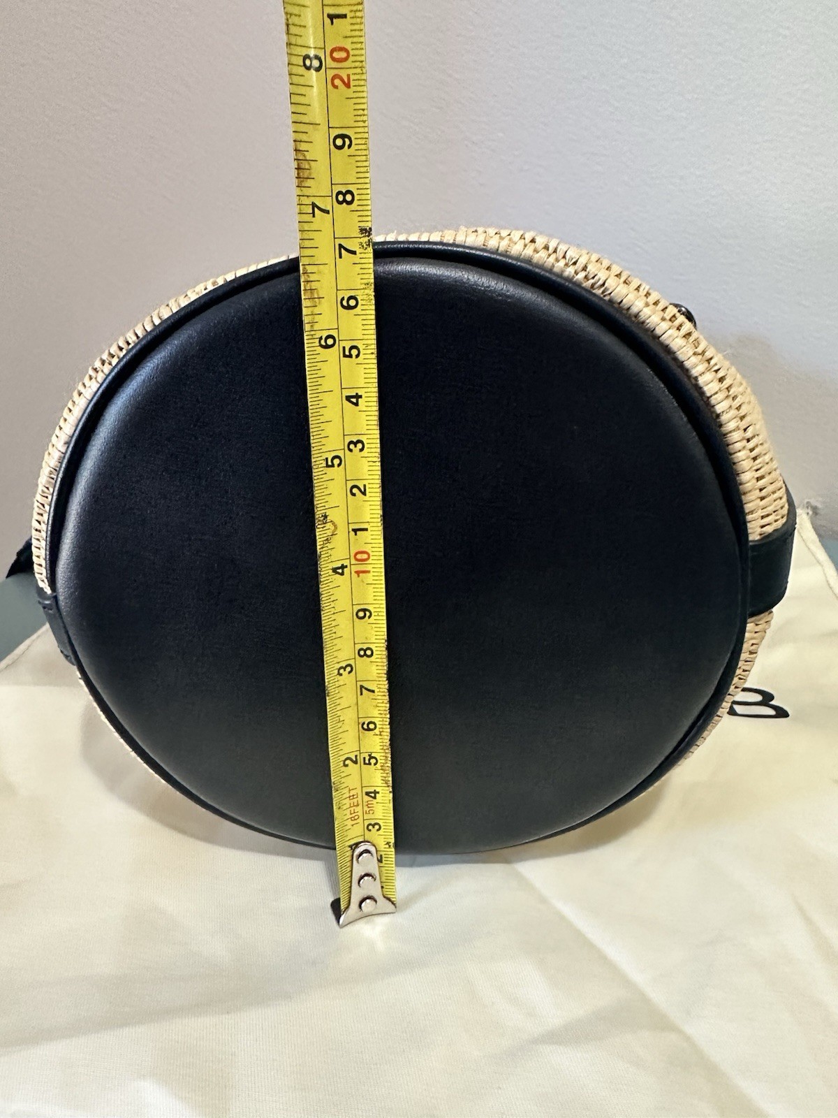 Marc Jacobs The Woven Bucket Bag Black Leather Crossbody Shoulder
