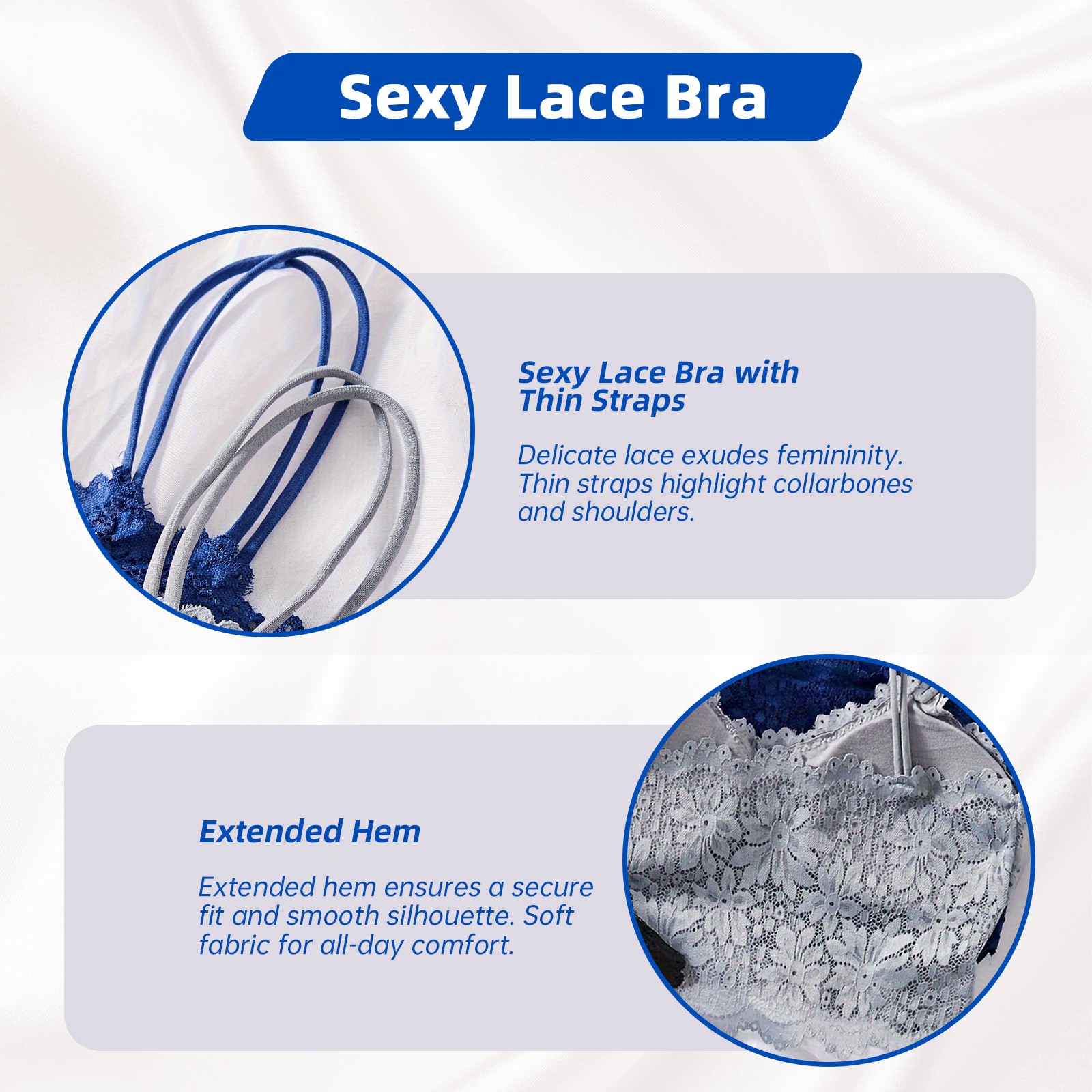 Women Push Up Bra Set Embroidery Bra Lace Panties Briefs Underwear 32-40abcd Cup