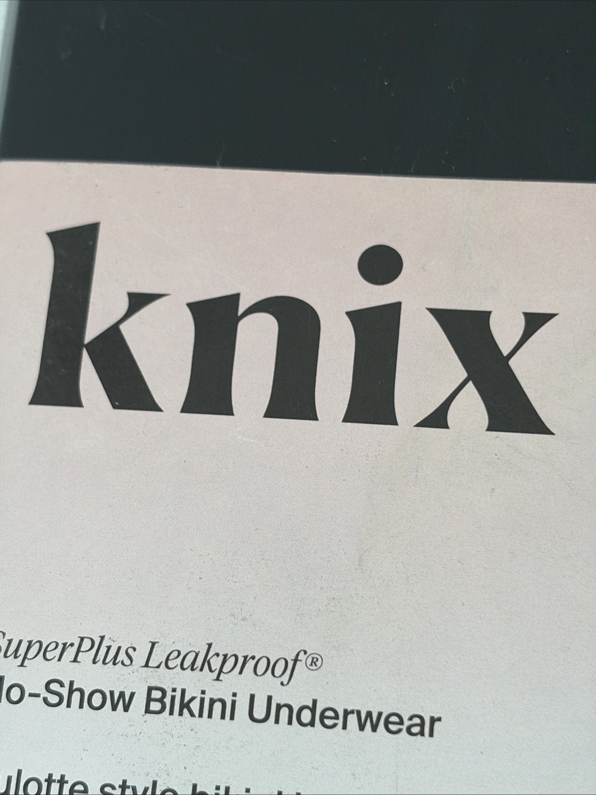 KNIX Super Plus Leakproof No-Show Bikini Panty Underwear Size XXL