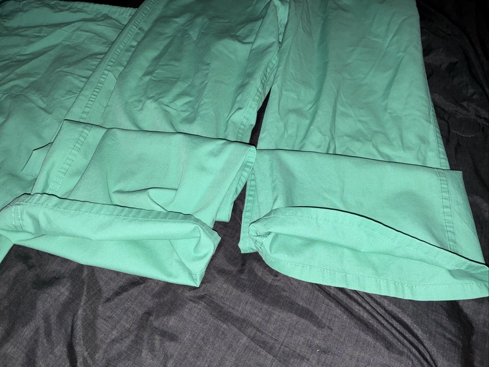 Lot of 2 Medline M500 NT JM-CM Scrub Pants Medium Green Unisex Straight Leg