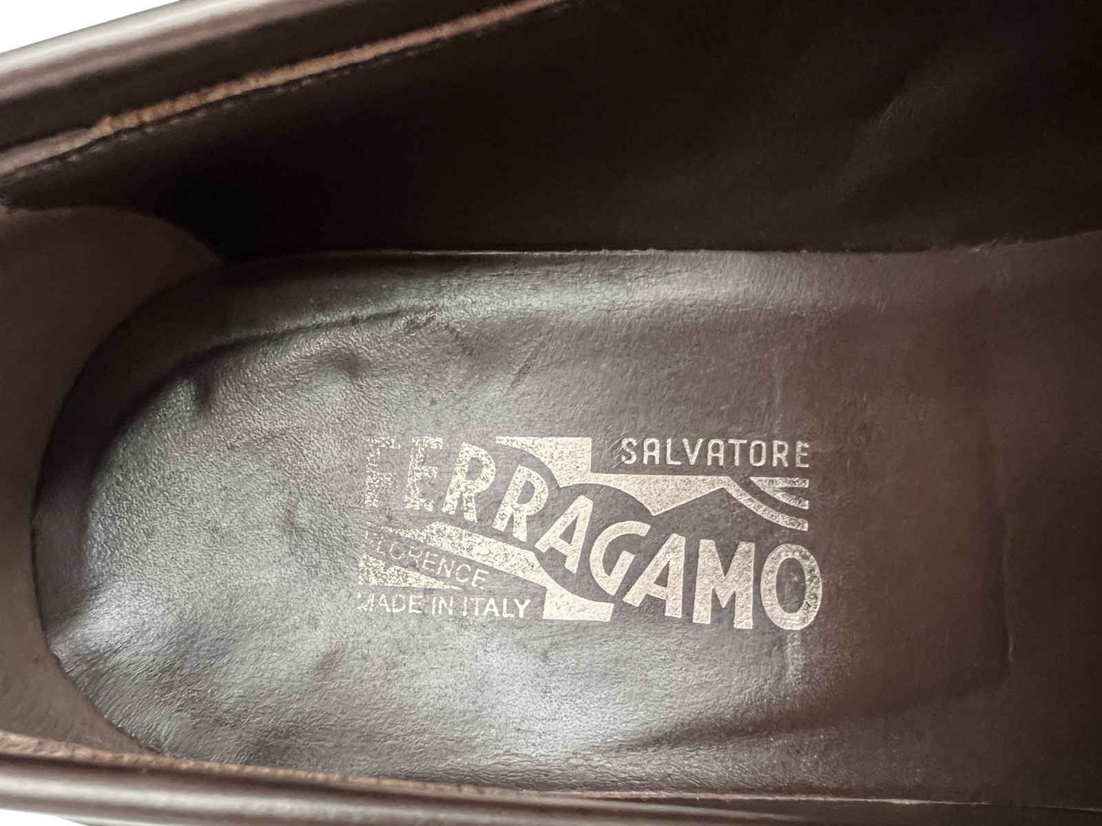 $1050 Ferragamo Mens LORENZO Brown Shoes Gancini Silver Bit Loafers 11.5 D