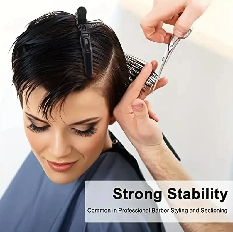 5 PCS Plastic Alligator Hair Clips Non-Slip Hairpins Salon Styling Tool – NEW