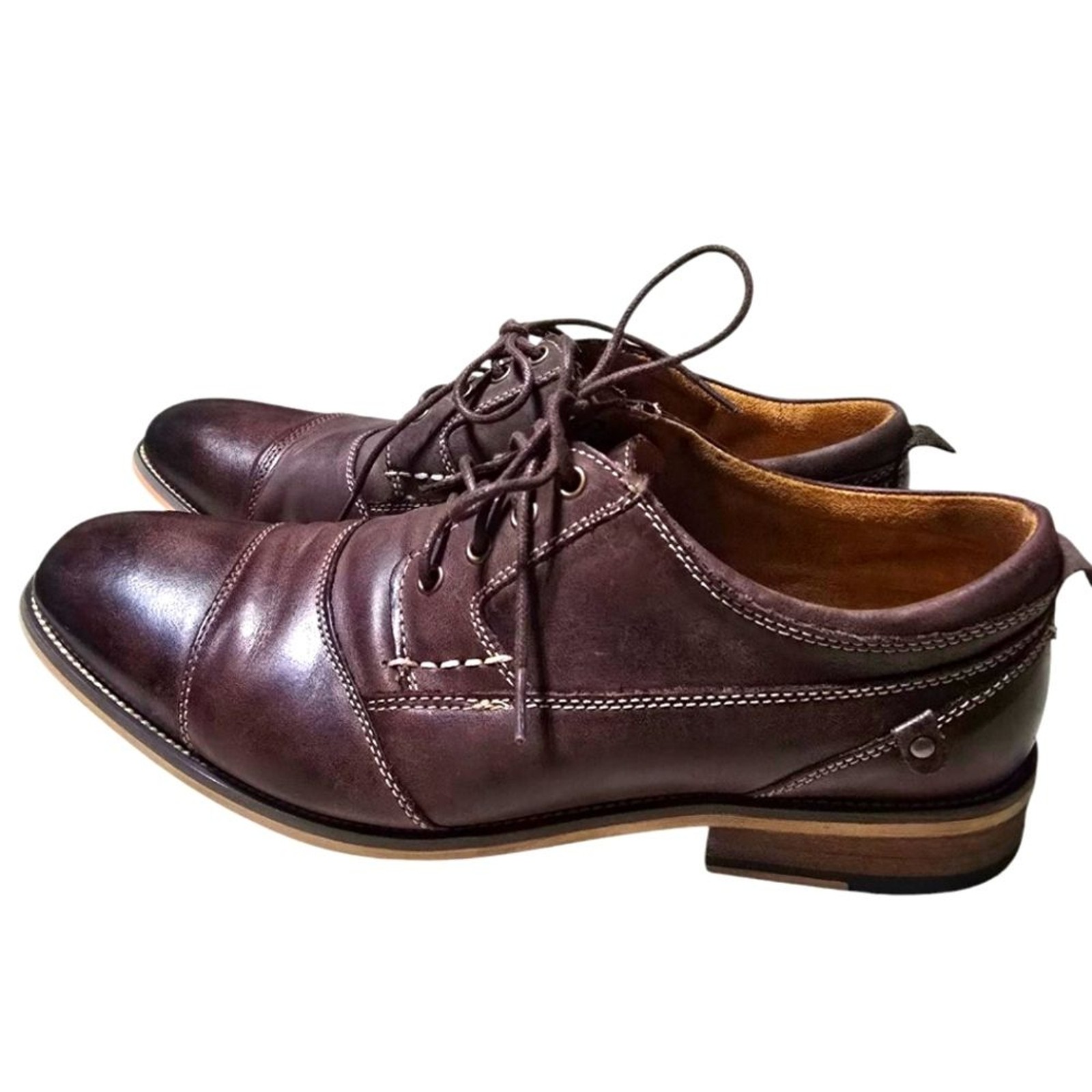 Steve Madden Men’s Brown Leather Dress Shoes