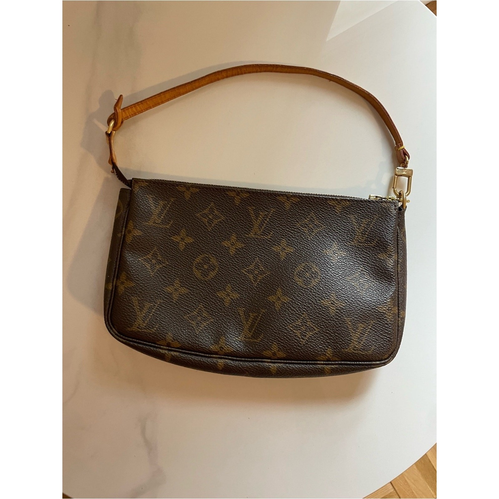 Authentic Louis Vuitton Monogram Pochette Accessoires Mini Shoulder Bag