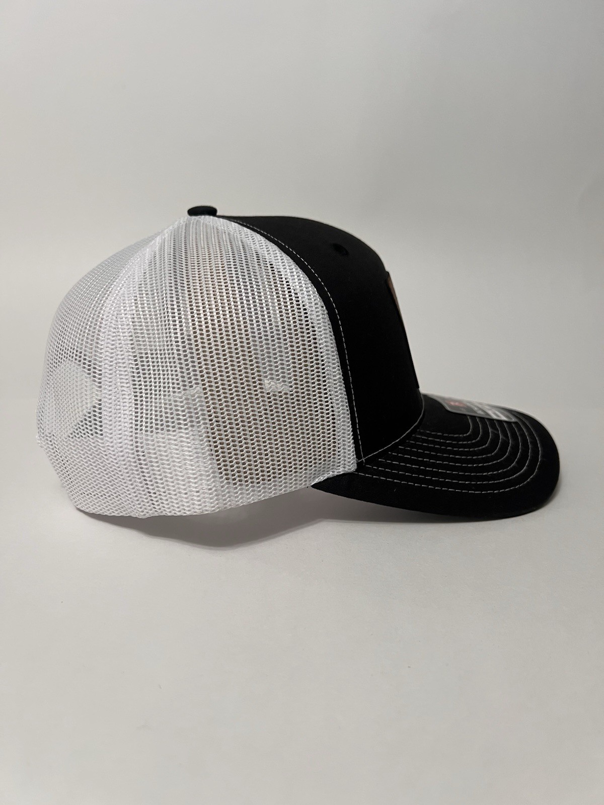 Glock Perfection Richardson 112 Mesh Back Trucker Hat Brown Leather Patch NWT