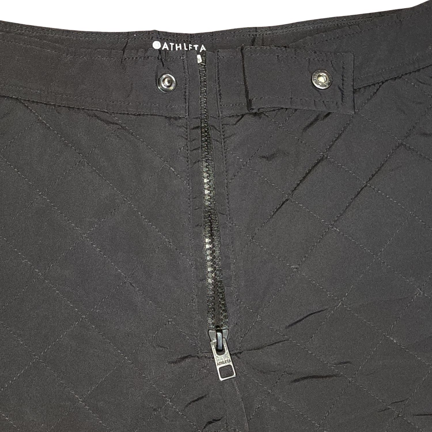 Athleta Shorts Womens Size 4 Black Toasty Buns Insulated Pockets Quilted