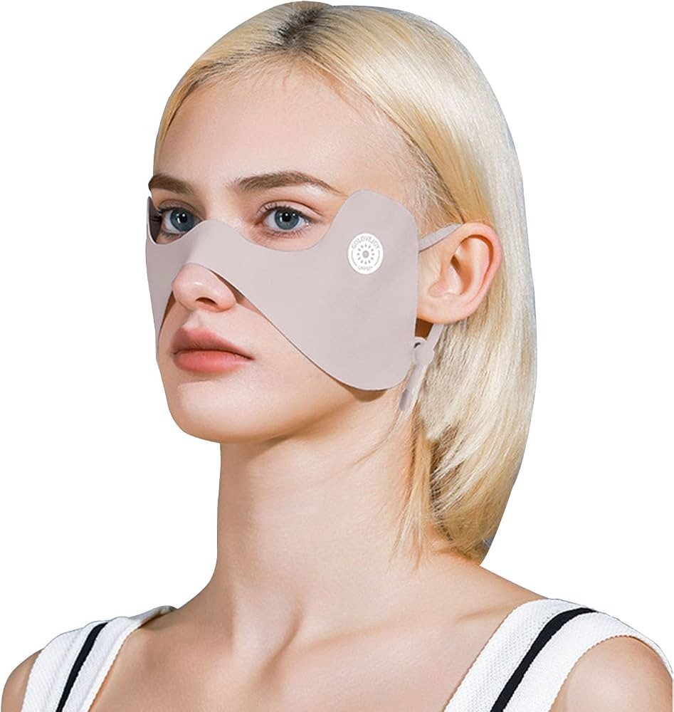 Ice Silk Face Mask UV Protection Sunscreen Scarf Breathable Summer Face Cover
