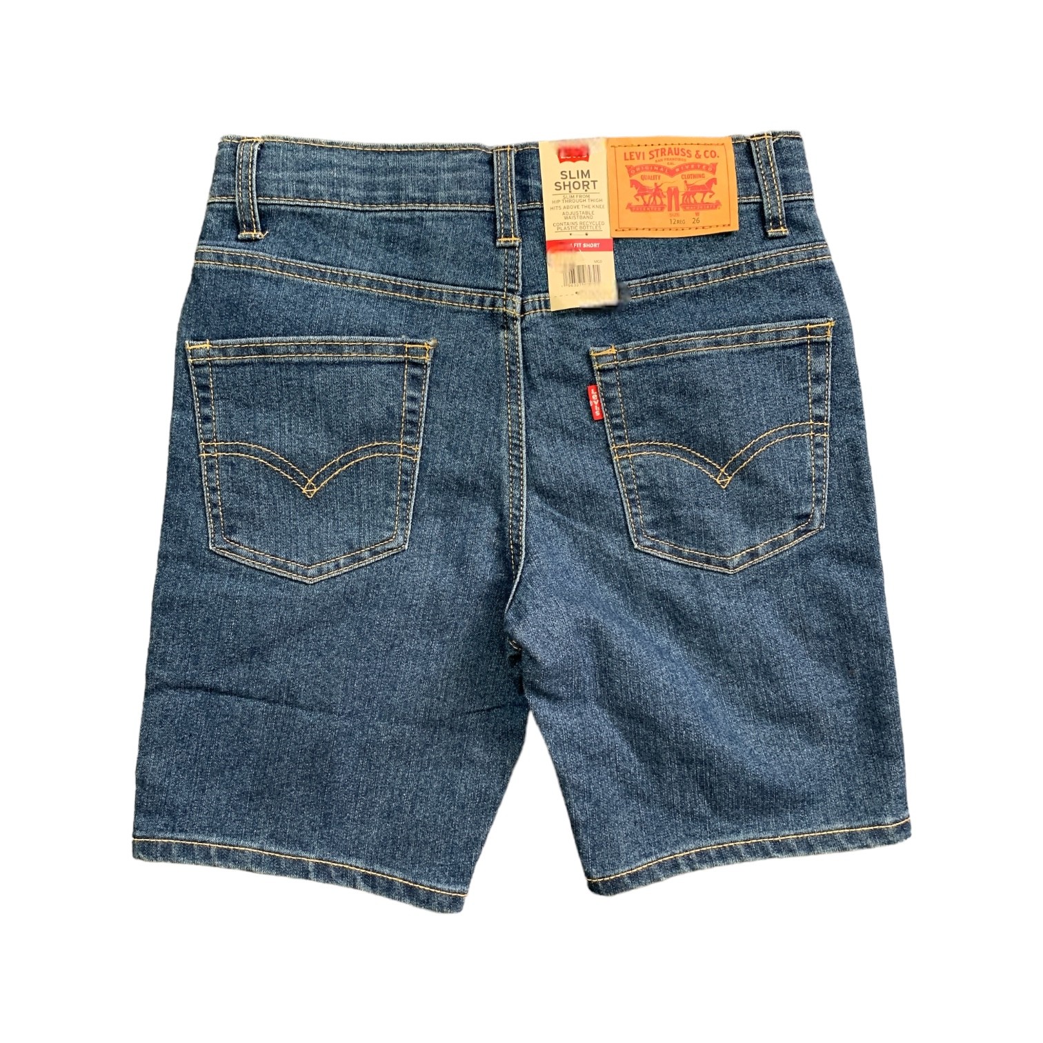 Levi’s Boys Adjustable Waistband Slim Fit Denim Shorts, K279