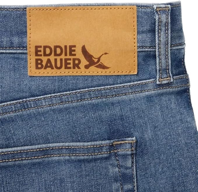 Eddie Bauer Men’s Straight Fit Stretch Jeans, Blue, Size 30X29